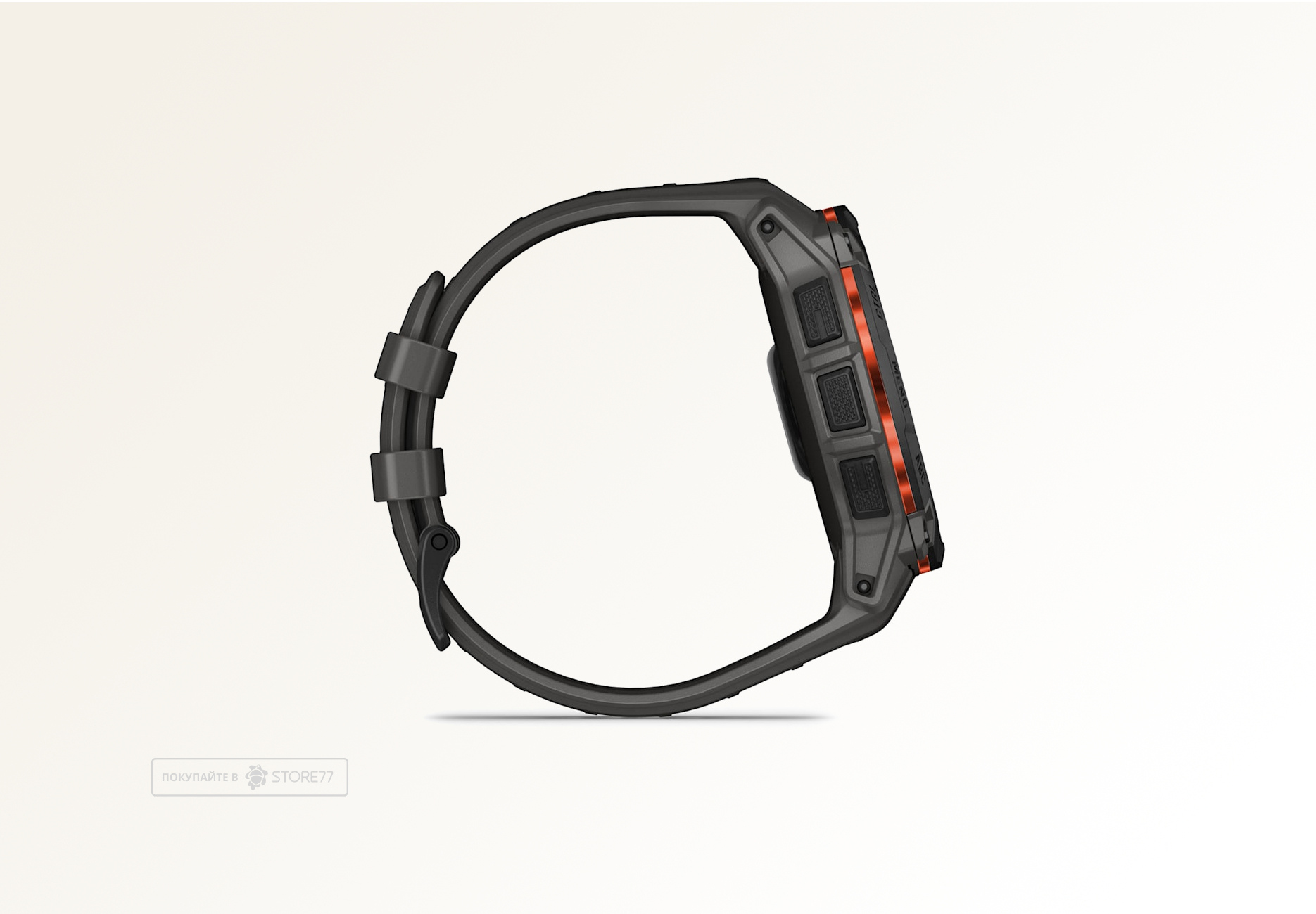 Умные часы Garmin INSTINCT 3 50 мм Solar, корпус: черный (Black), с угольно-черным силиконовым ремешком (Charcoal Band)