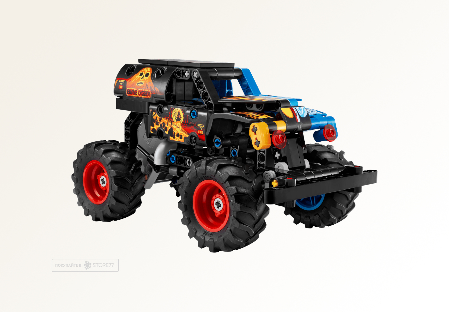 Конструктор LEGO Technic 42219 Monster Jam Grave Digger Огонь и Лёд