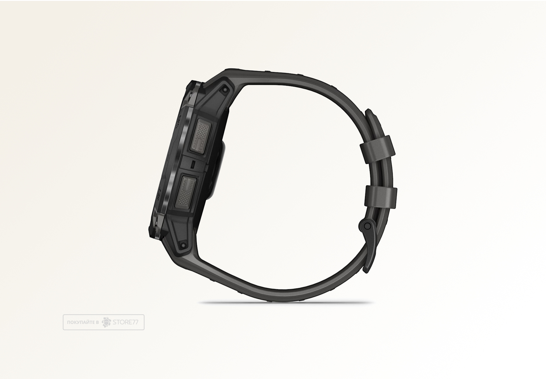 Умные часы Garmin INSTINCT 3 50 мм AMOLED, корпус: черный (Black), с угольно-черным силиконовым ремешком (Charcoal Band)