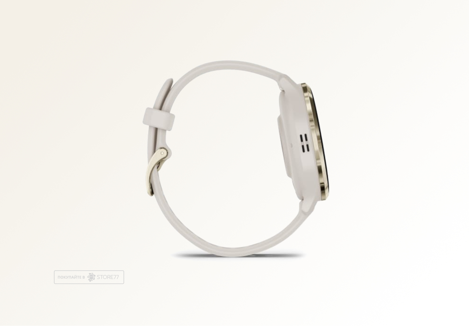 Умные часы Garmin VENU 3s 41 мм, корпус: золотистый (Soft Gold), с силиконовым ремешком цвета слоновая кость (Ivory Case)