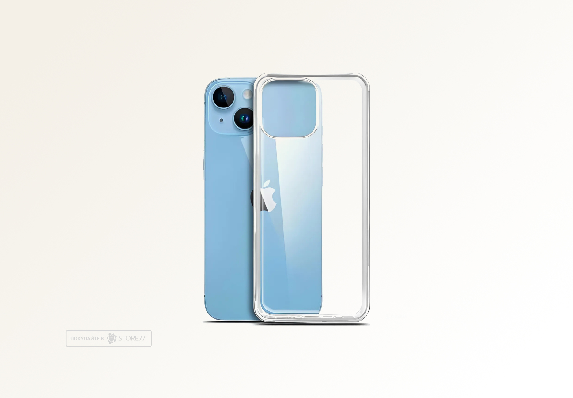 Чехол силиконовый для Apple iPhone 14 Plus (Прозрачный)