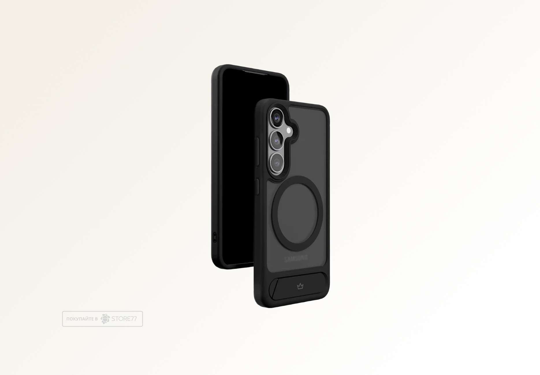Чехол защитный VLP Reels Case с поддержкой MagSafe для Samsung Galaxy S25 (Черный)