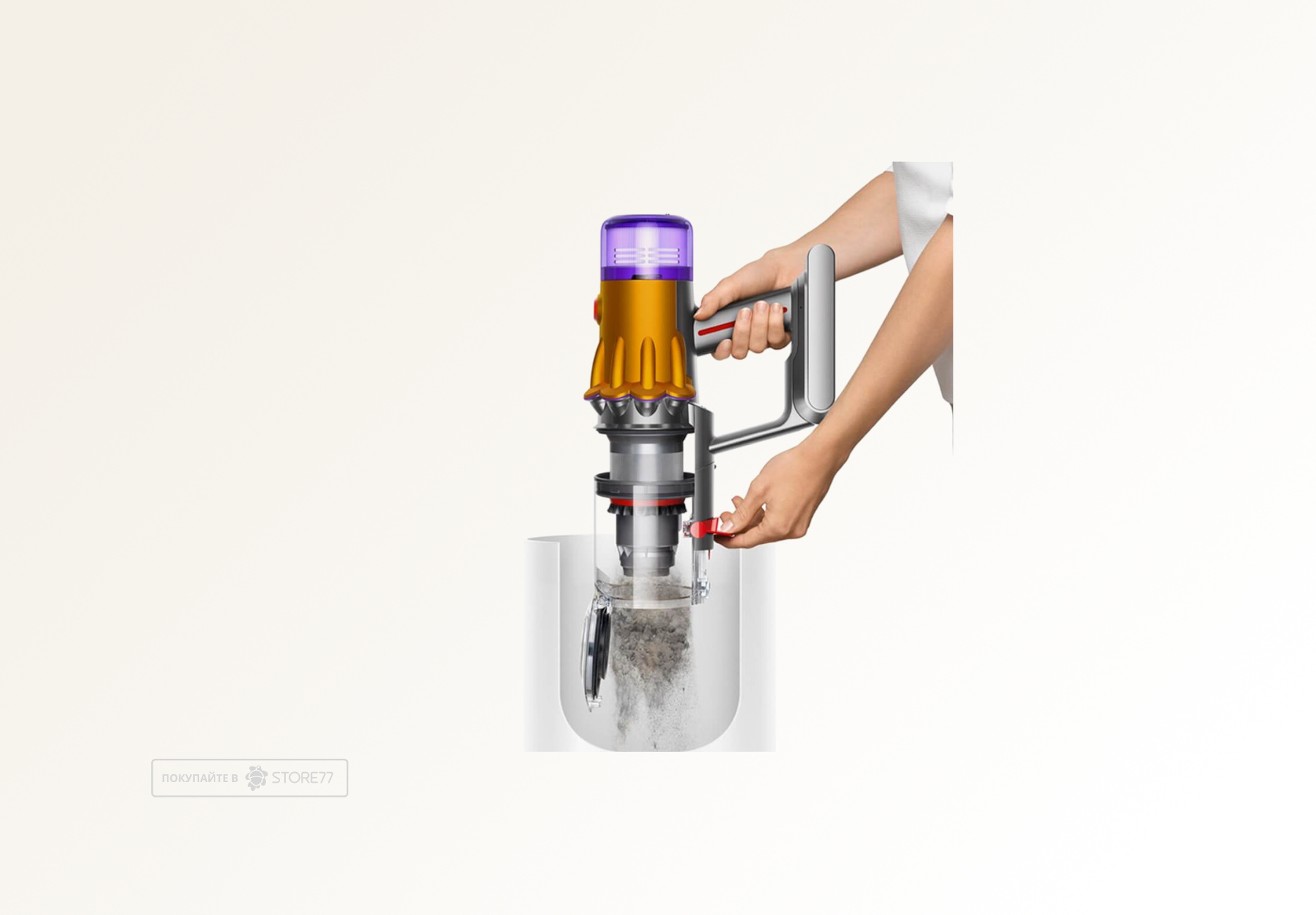 Беспроводной пылесос Dyson V12s Detect Slim Submarine (Серый/Золотой)