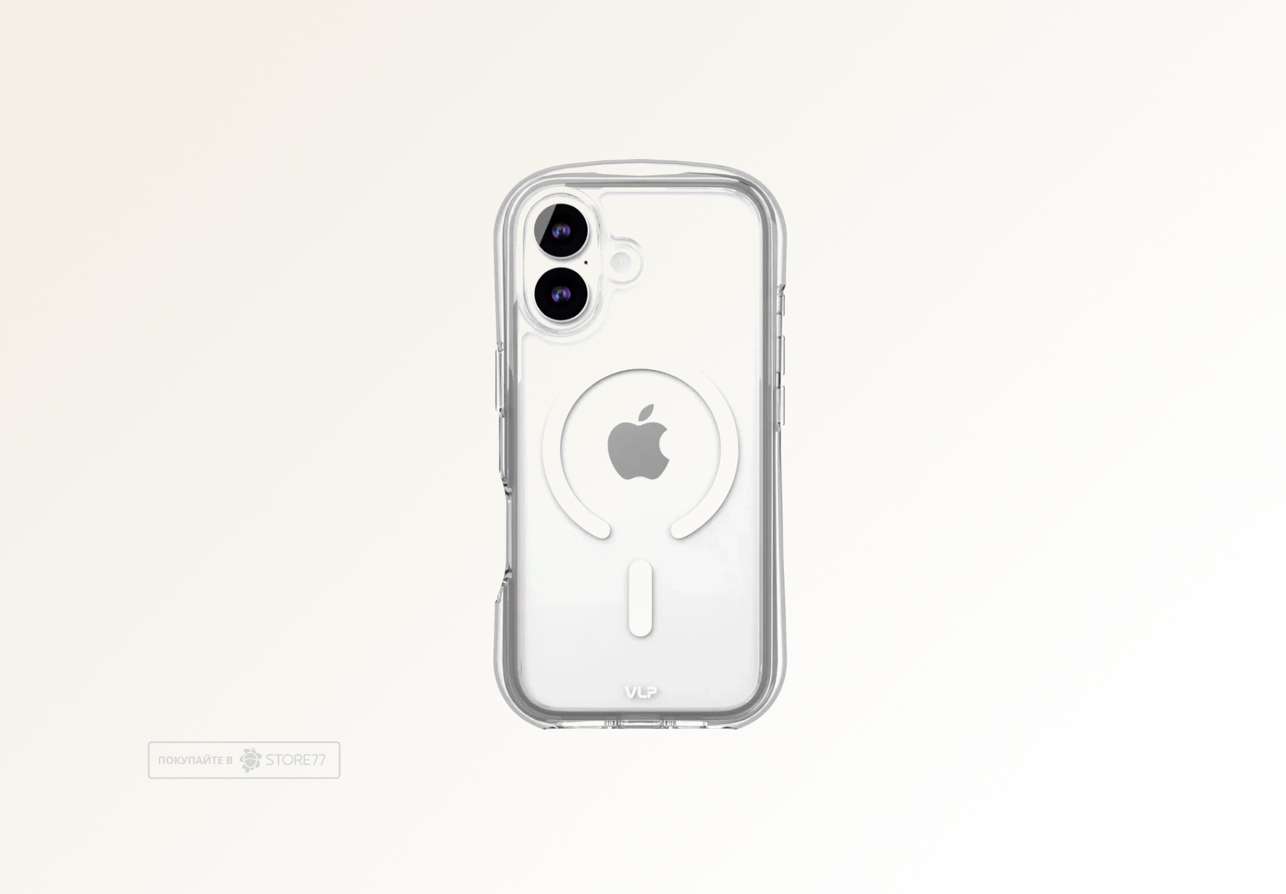 Чехол VLP Bubble Case с поддержкой MagSafe для iPhone 17 (Белый)