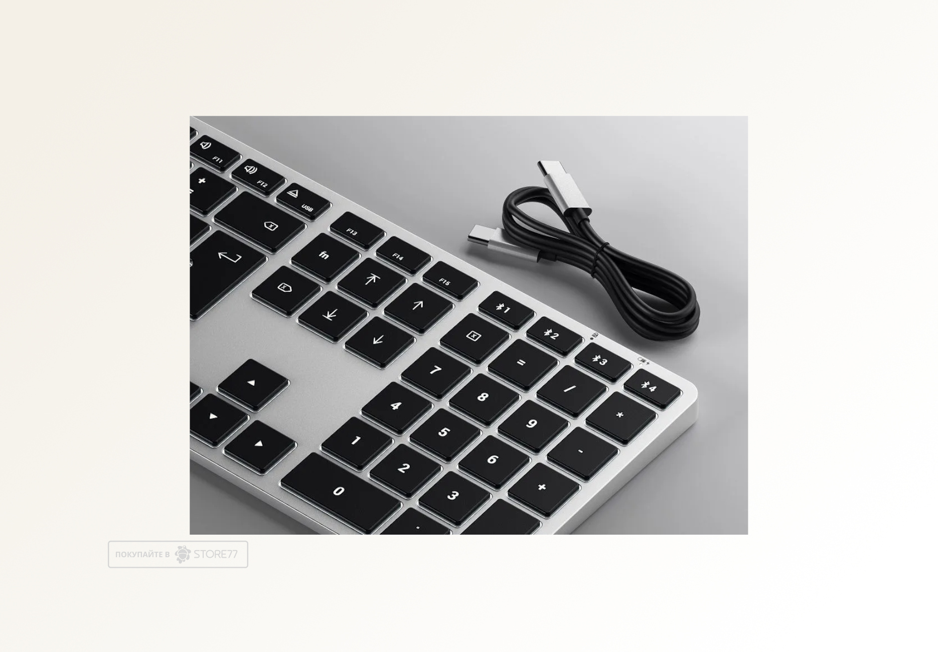 Клавиатура беспроводная Satechi Slim X3, Bluetooth (Серебристая)