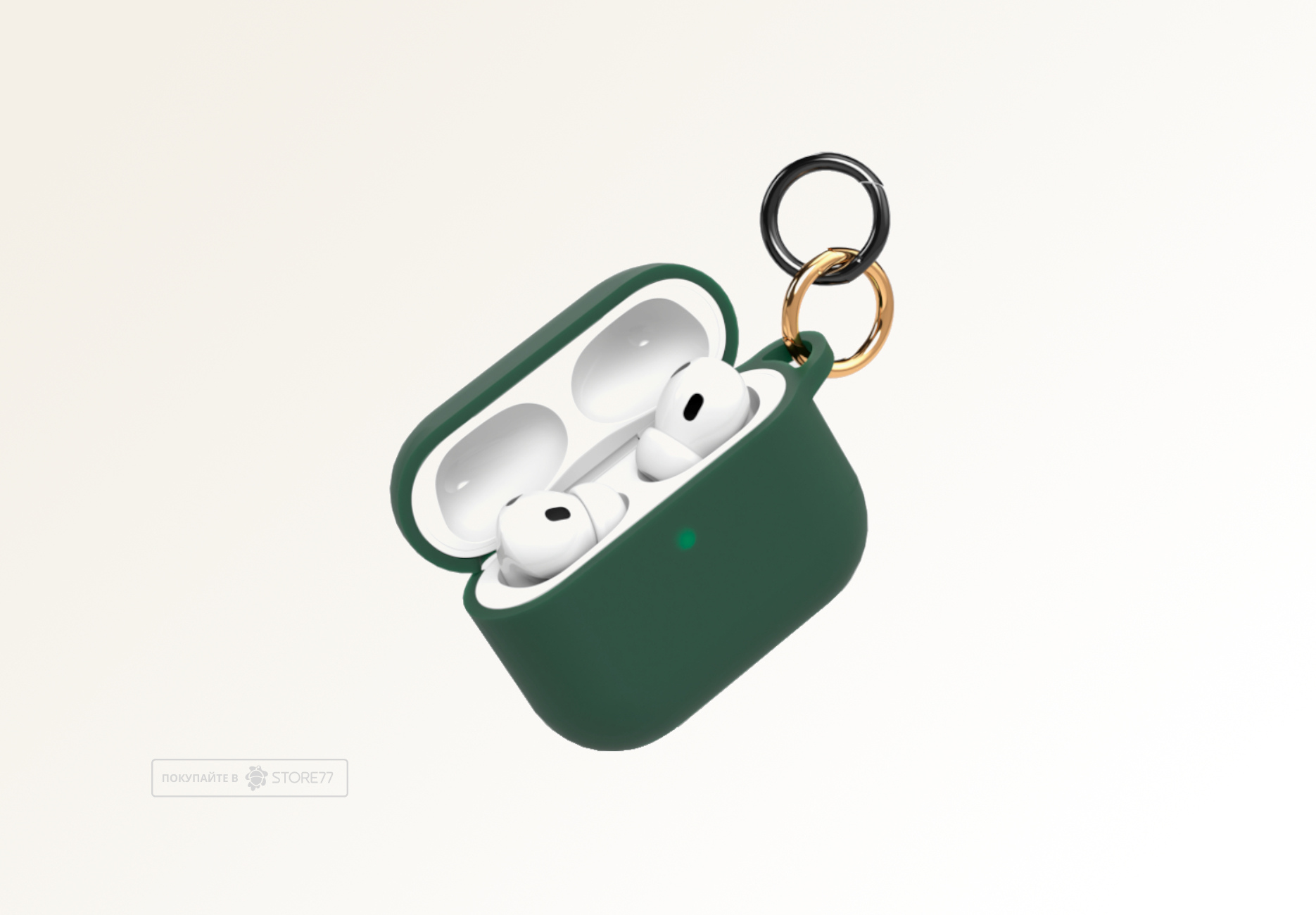 Чехол VLP Charm Case для AirPods Pro 3 (Темно-зеленый)