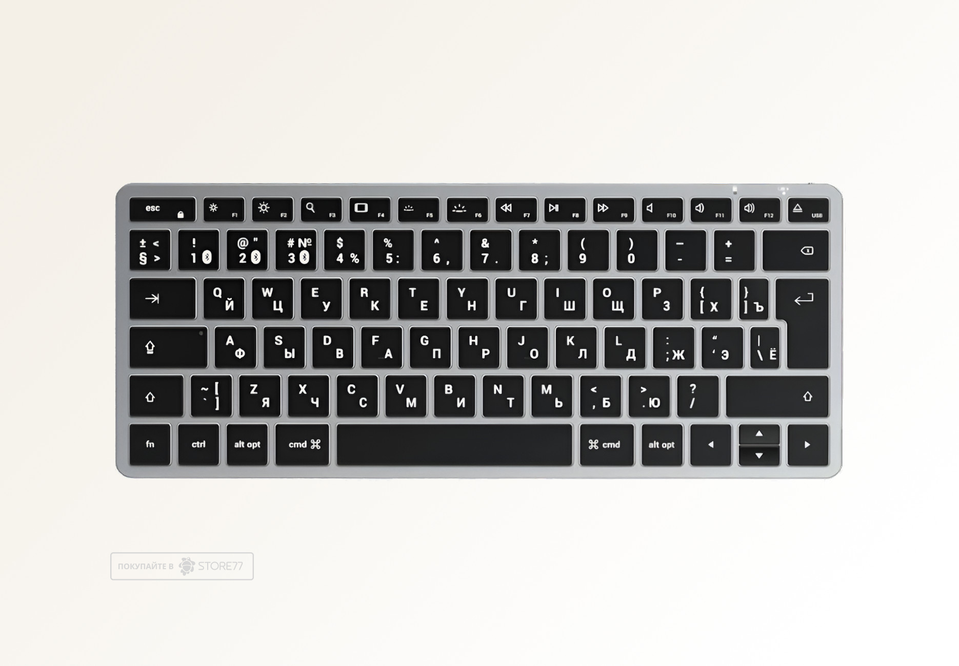 Клавиатура беспроводная Satechi Slim X1, Bluetooth (Серый космос)