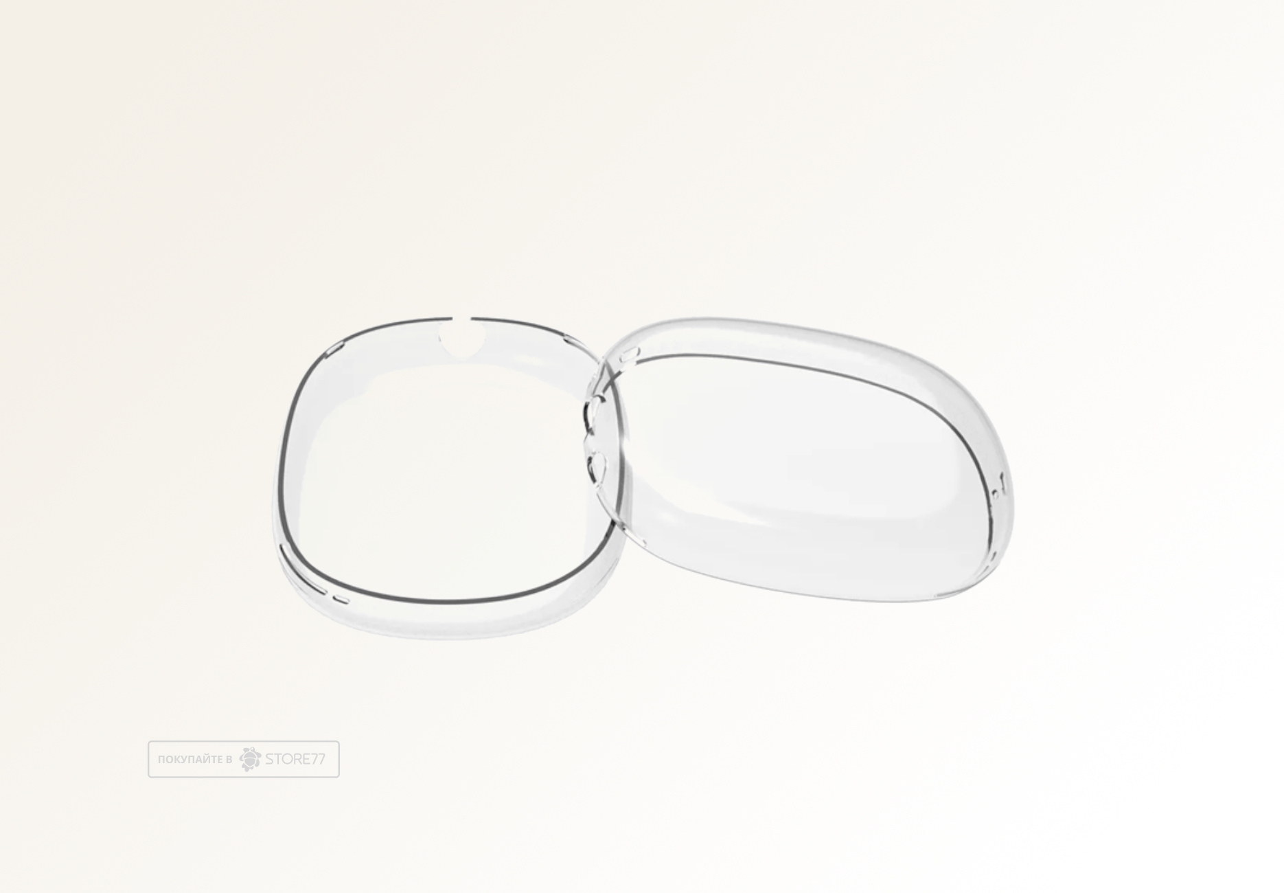 Чехол для AirPods Max, силиконовый (Прозрачный)