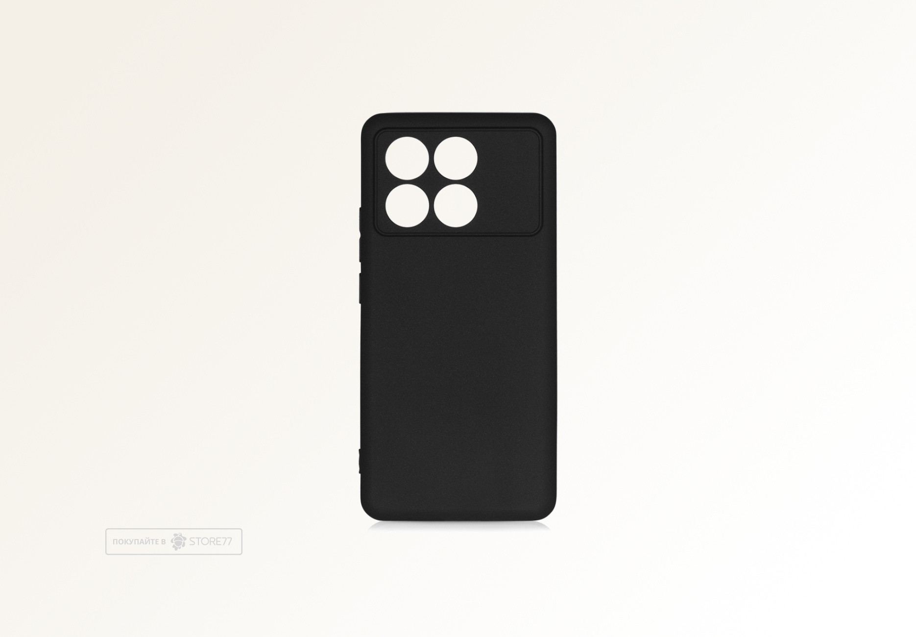 Чехол силиконовый для Poco X6 Pro (Черный)