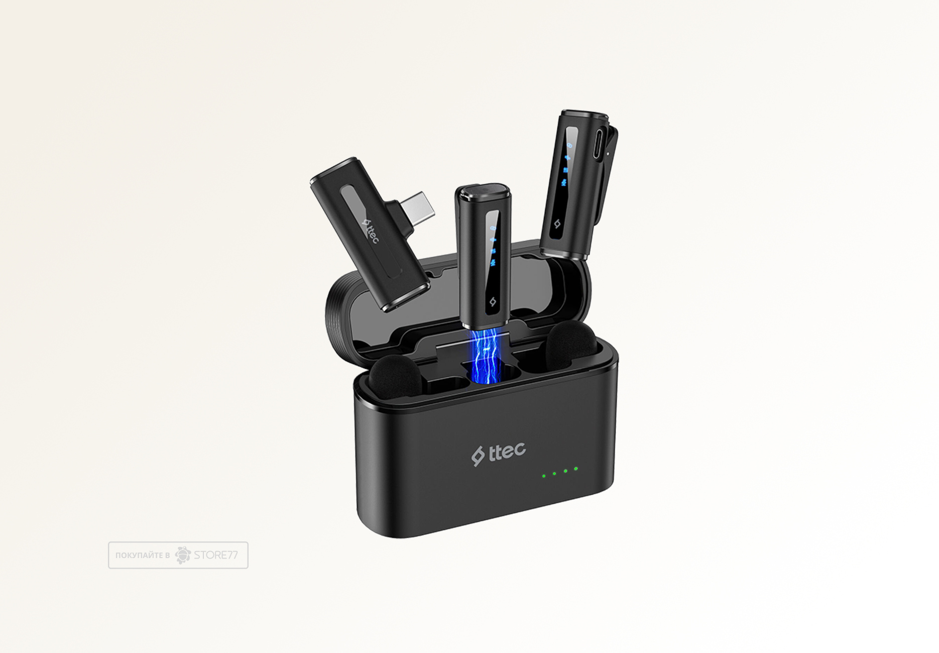 Беспроводные микрофоны TTEC GoMic Plug & Play 2 шт (Черные)