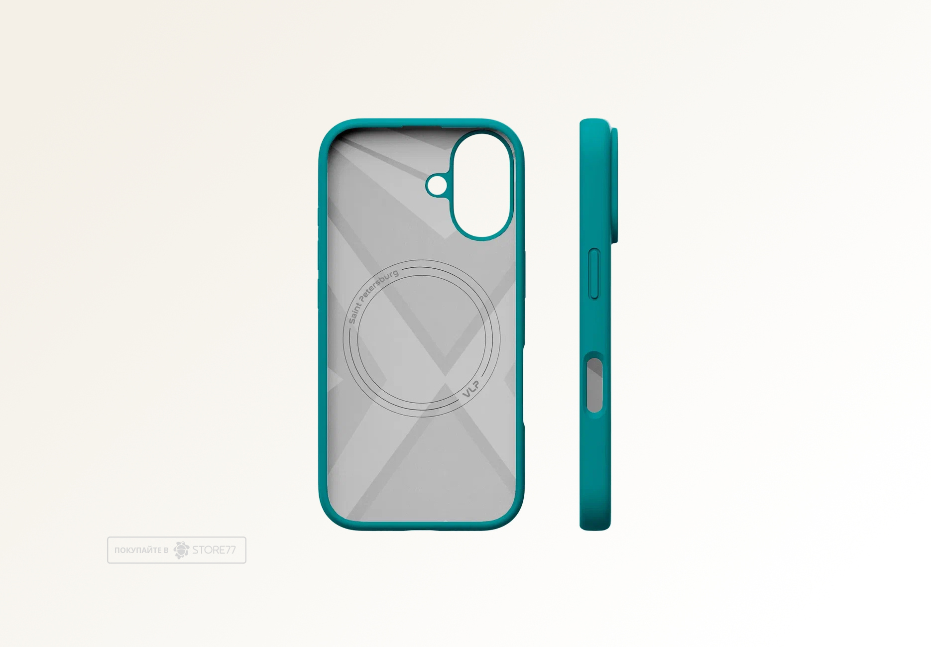 Чехол защитный VLP Aster Case с поддержкой MagSafe для iPhone 16 (Зеленый)