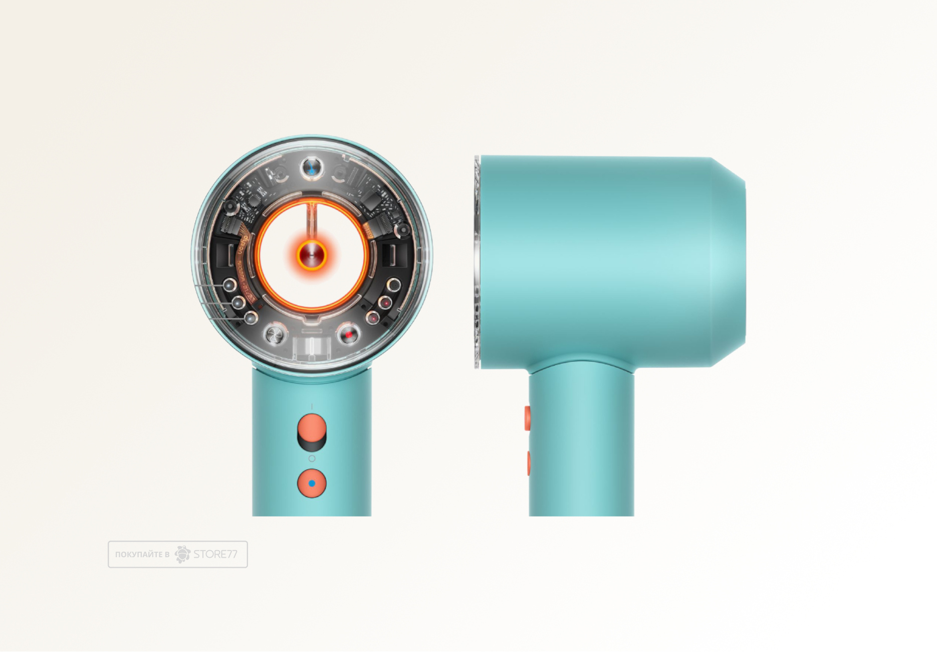 Фен Dyson Supersonic Nural HD16 для кудрявых волос (Curly+Coily), цвет: керамическая патина/топаз (Ceramic Patina/Topaz) вилка EU
