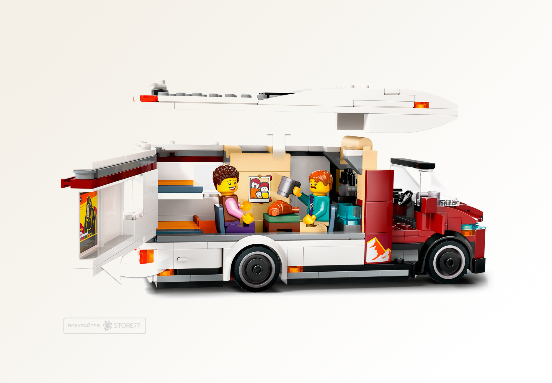 Конструктор LEGO City 60454 Туристический фургон для отдыха и приключений
