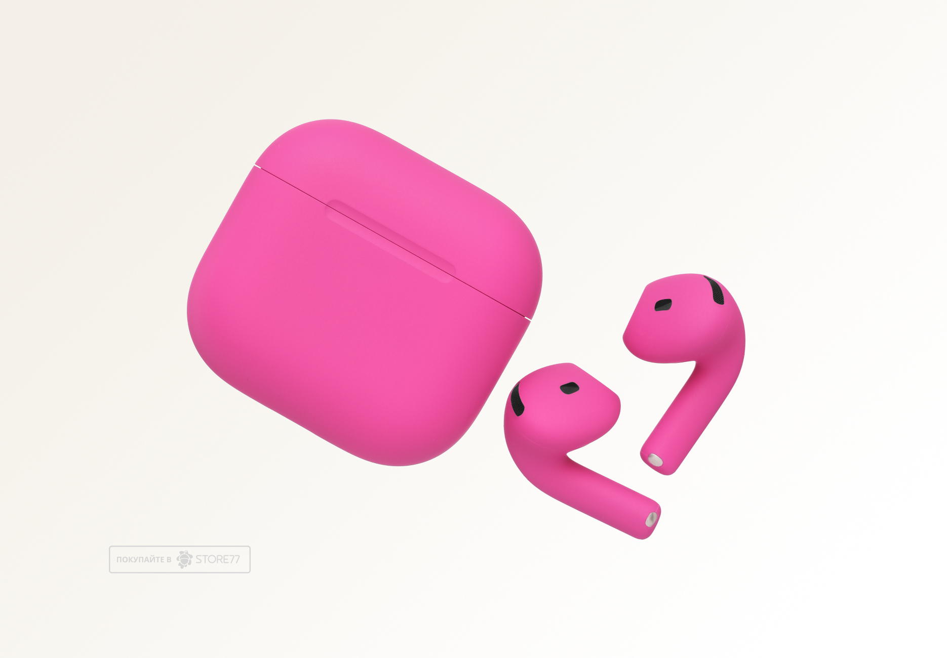 Беспроводные наушники Apple AirPods 5 беспроводная зарядка чехла (Фуксия)