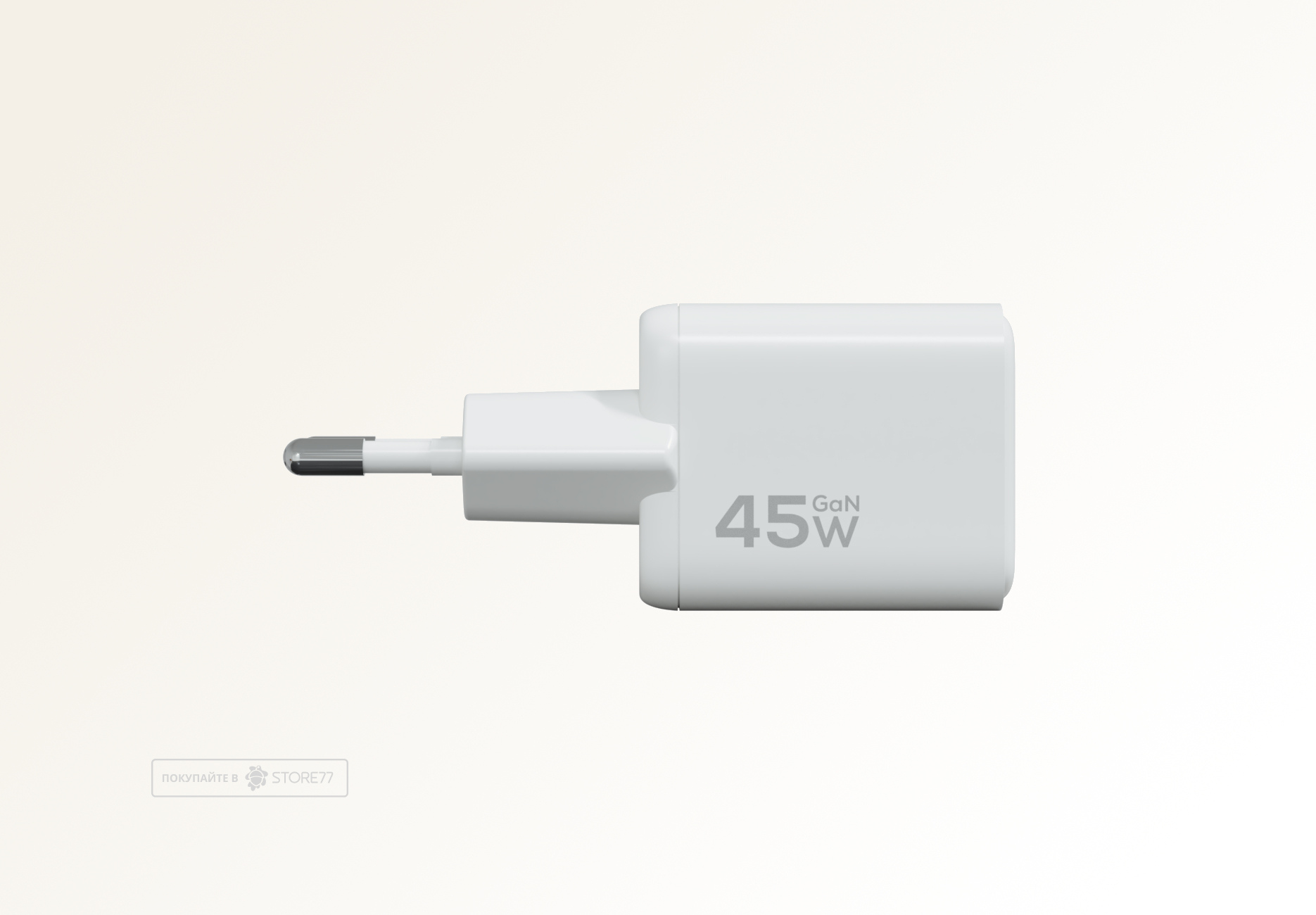 Сетевое зарядное устройство Magssory Nano 45 Вт GaN USB-C (Белое)