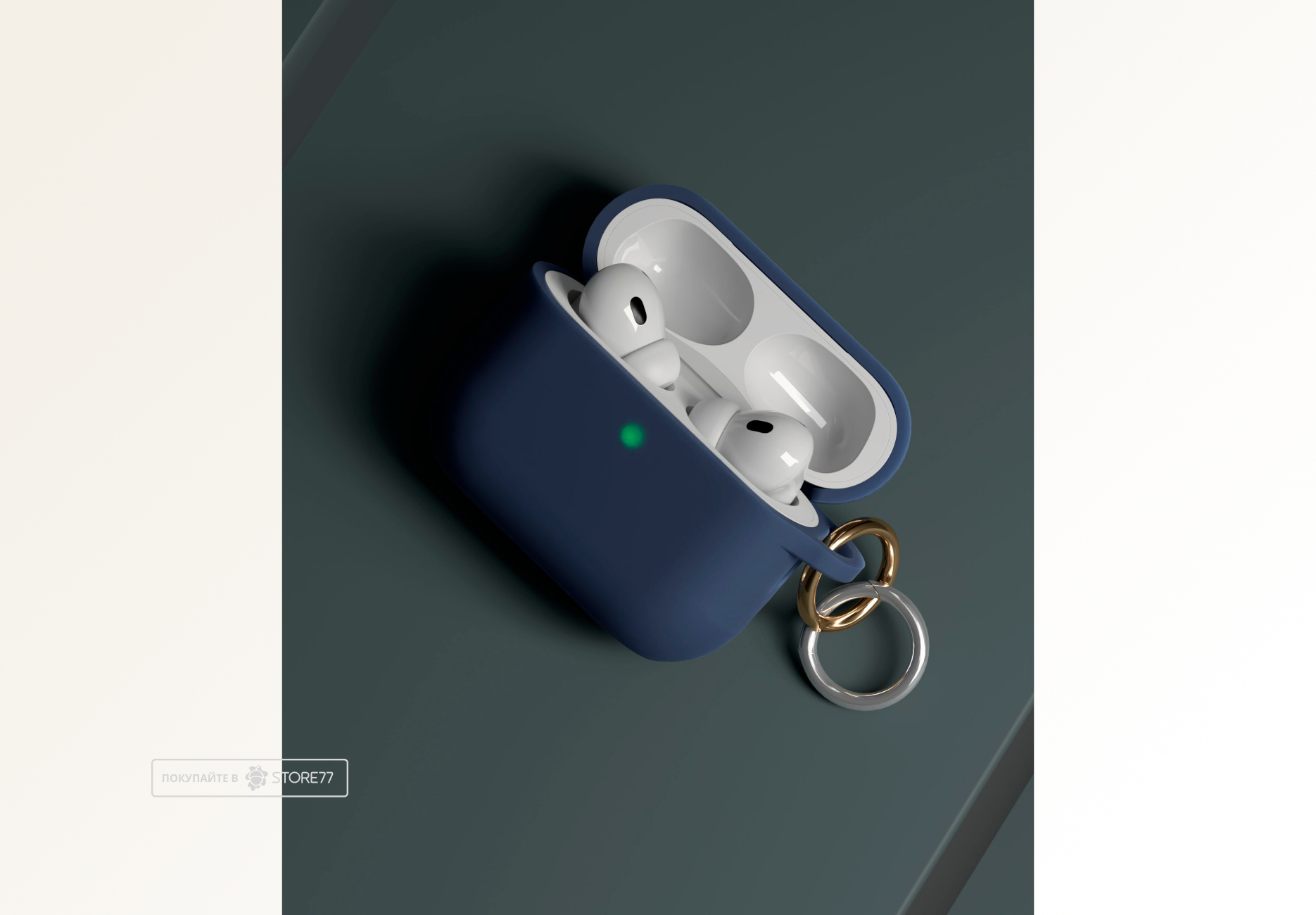 Чехол VLP Charm Case для AirPods Pro 3 (Темно-синий)