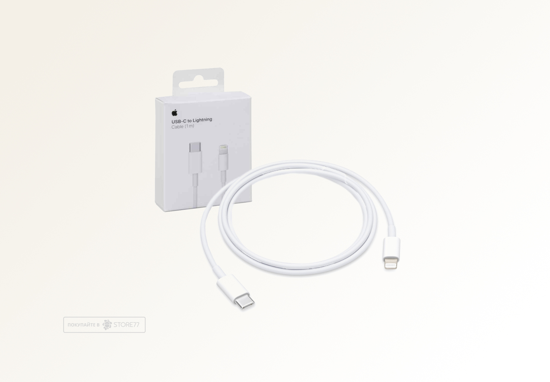 Кабель Apple USB-C - Lightning, 1.0 м (Белый)
