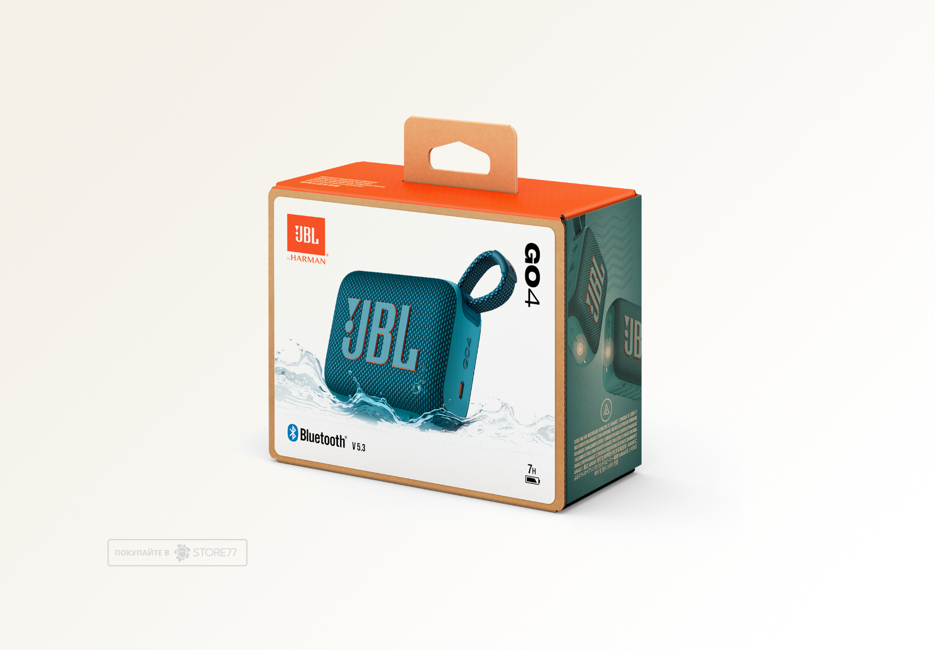 Портативная акустика JBL GO 4 (Синяя)