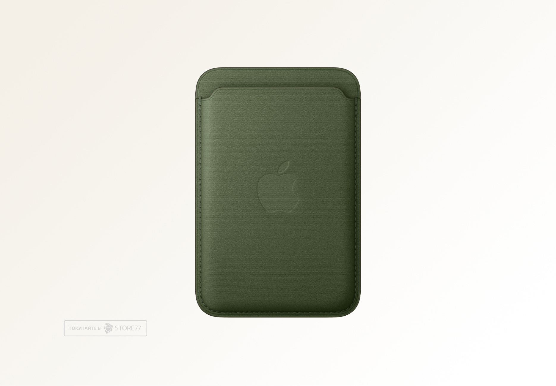 Картхолдер Apple с поддержкой MagSafe цвет: зеленый мох (Moss)