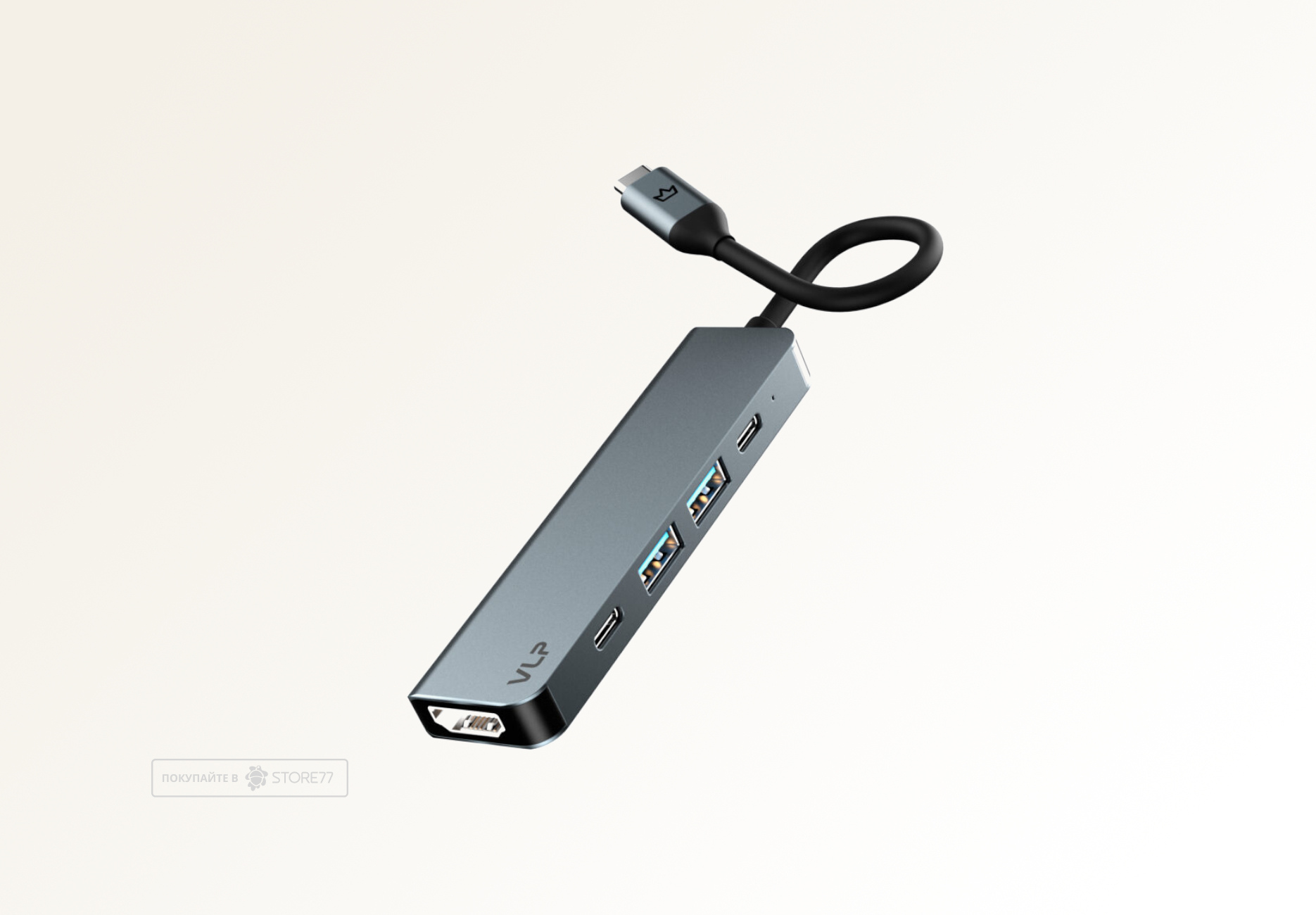 Переходник VLP Infinity USB-C 5-в-1 (Графитовый)