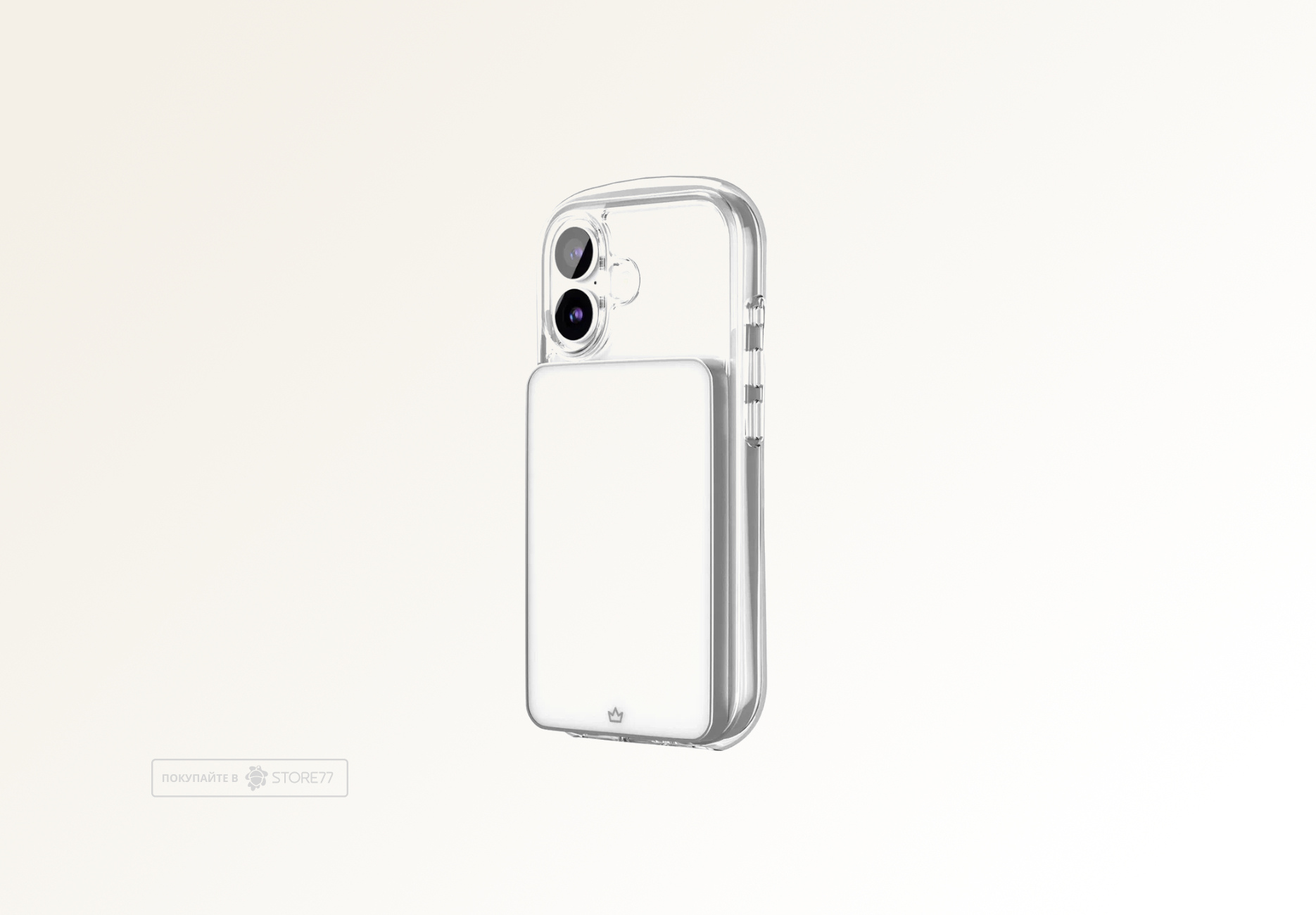 Чехол VLP Bubble Case с поддержкой MagSafe для iPhone 17 (Белый)