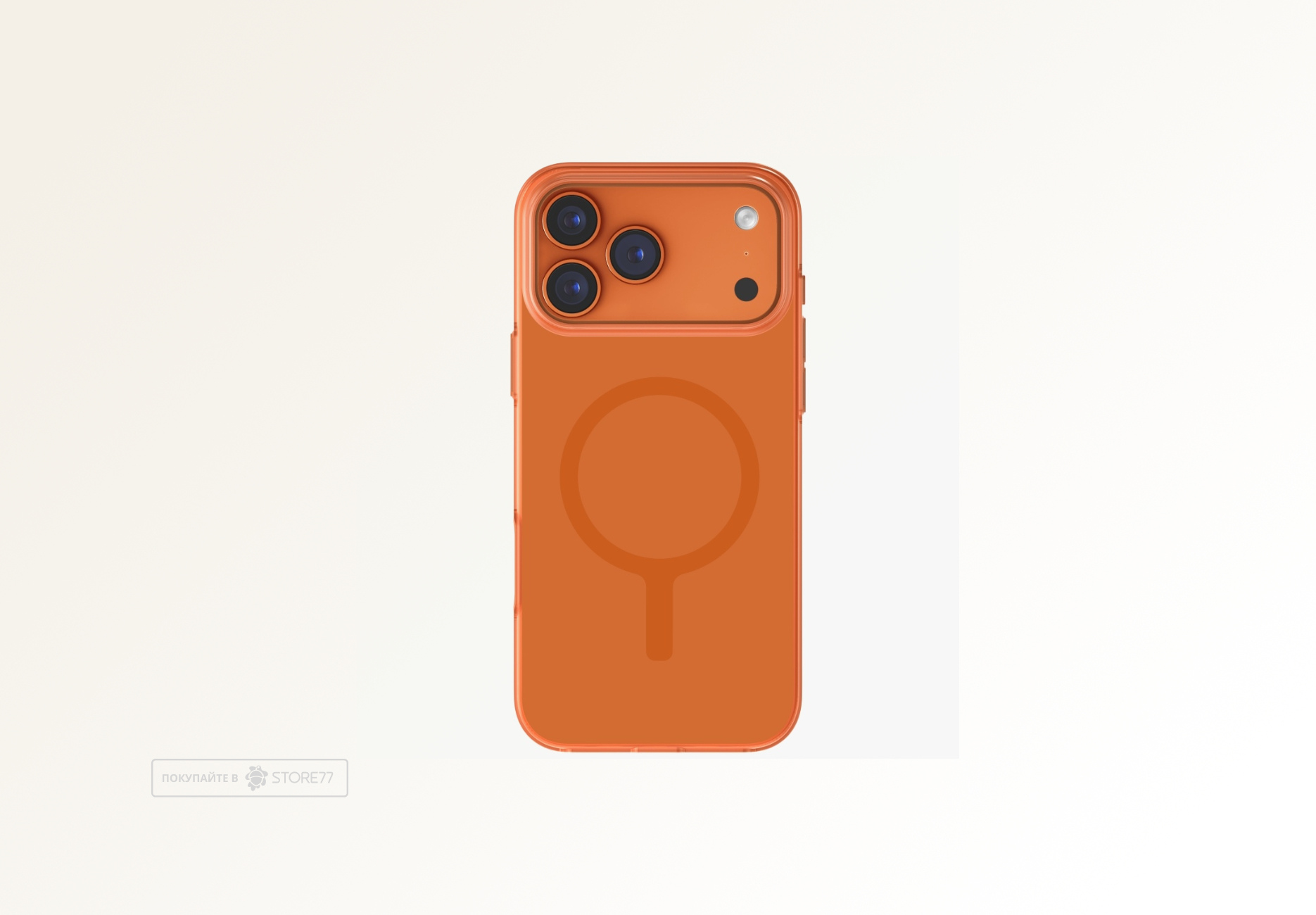 Чехол Uniq Clario с поддержкой MagSafe для iPhone 17 Pro/18 Pro (Оранжевый)