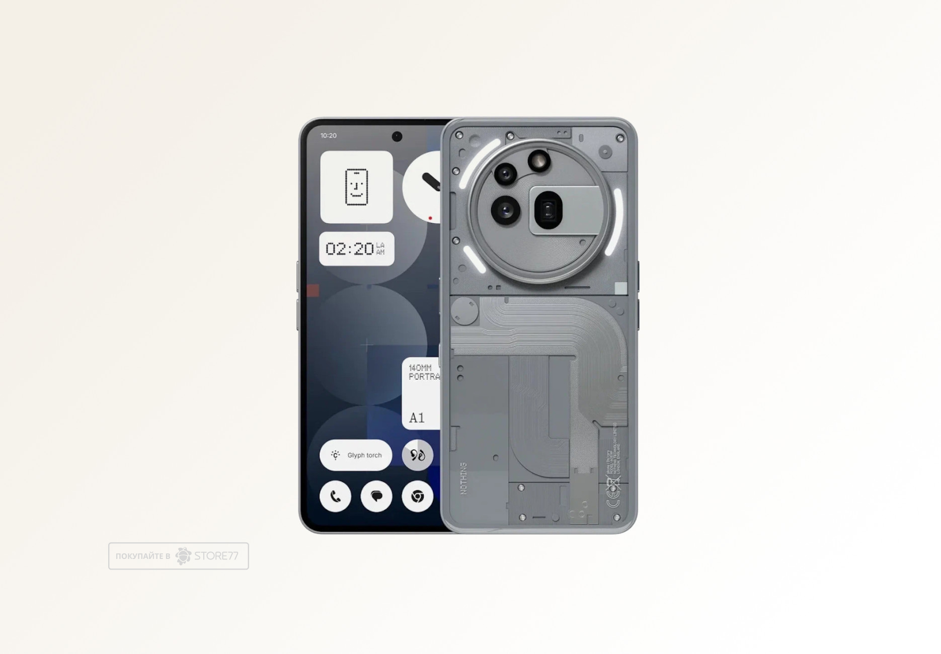 Телефон Nothing Phone (3a) Pro 12/256 ГБ (Серый)