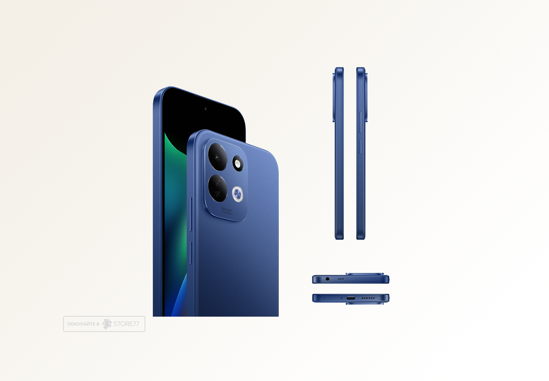 Телефон Xiaomi Redmi 17 4/256 ГБ, цвет: синий (Deep Blue)