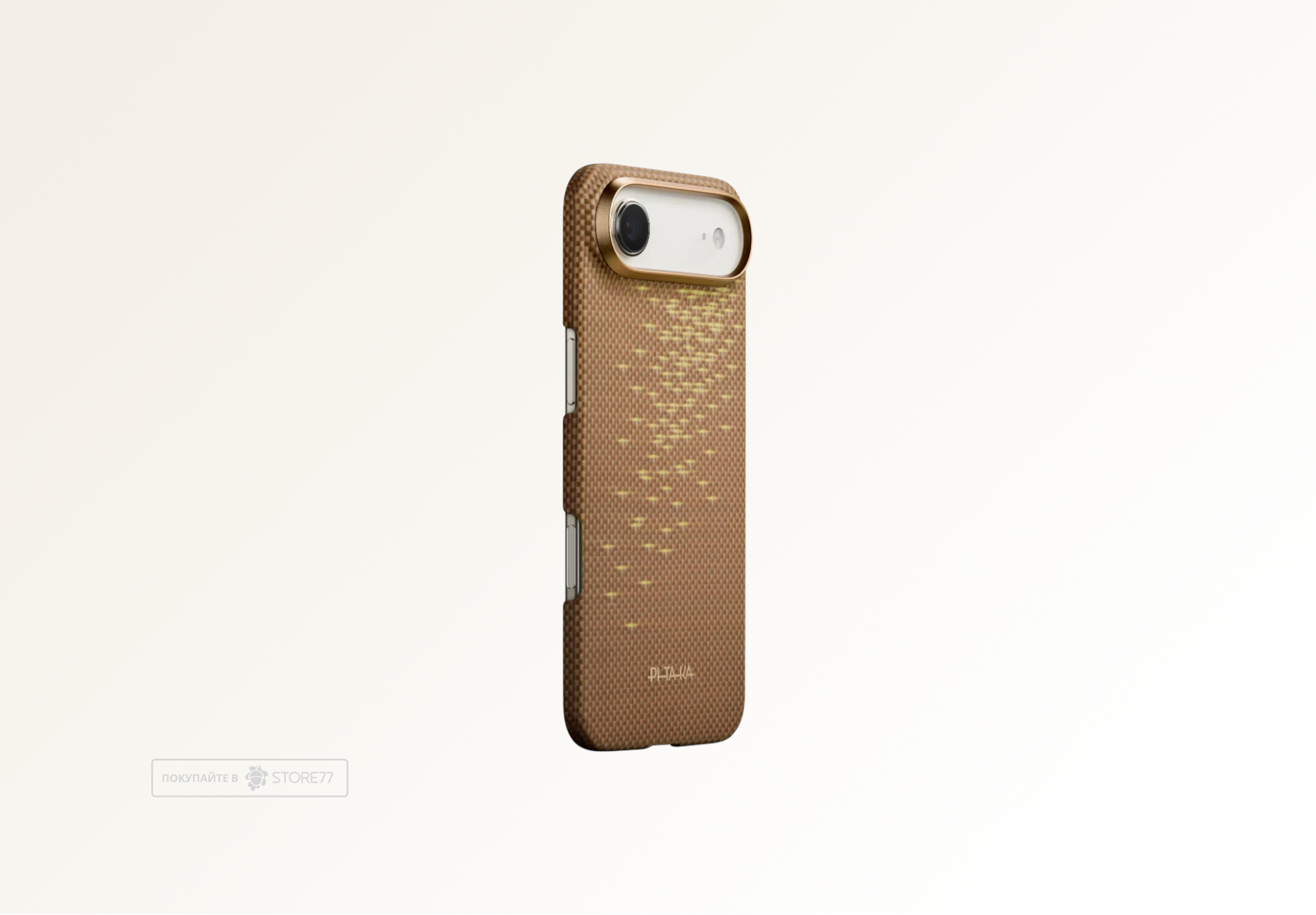 Чехол Pitaka Ultra-Slim Case для iPhone Air, принт: золотой/звезды (Golden Glint)