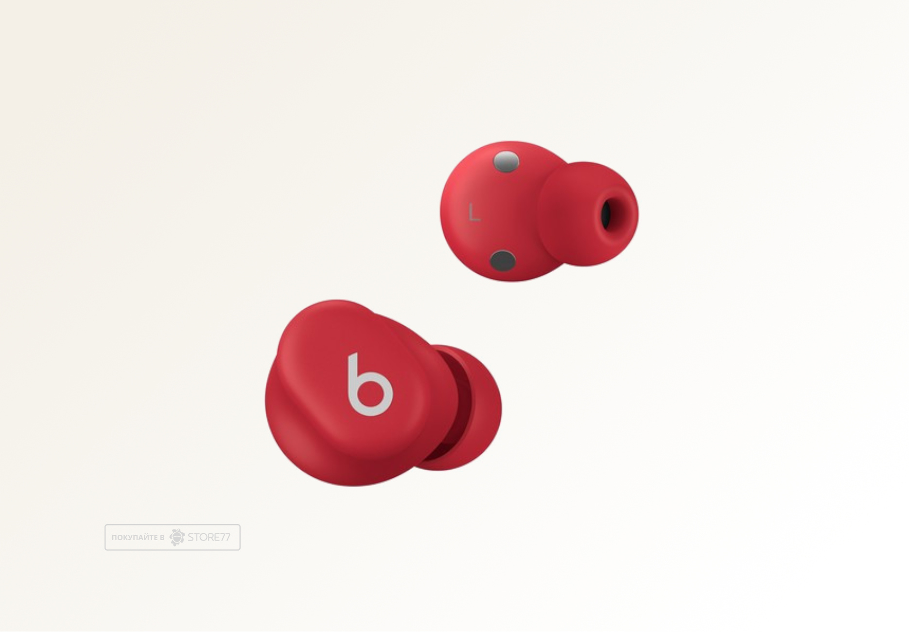Беспроводные наушники Beats Solo Buds, цвет: прозрачный красный (Transparent Red)