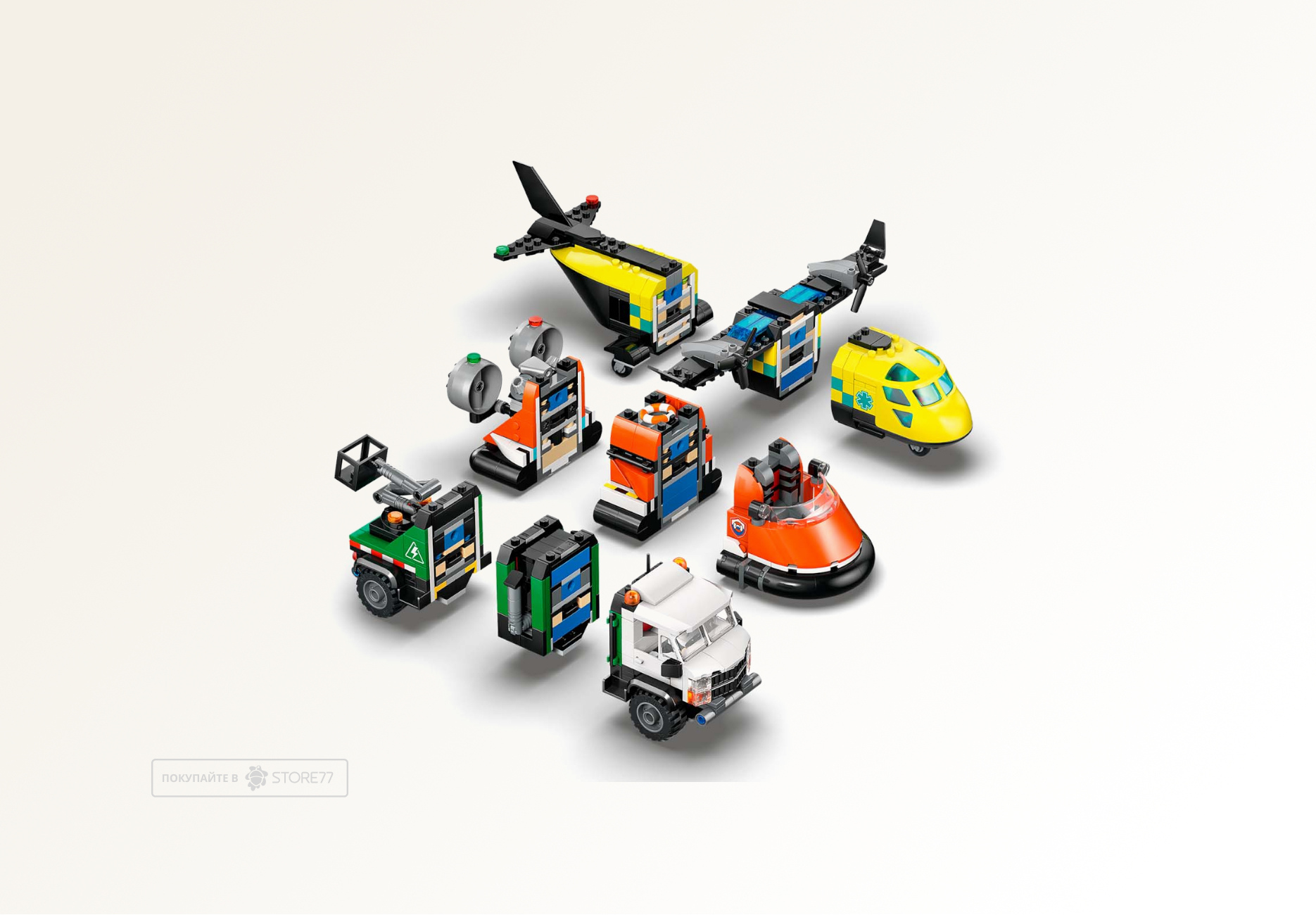 Конструктор LEGO City 60505 Самолёт, грузовик и катер