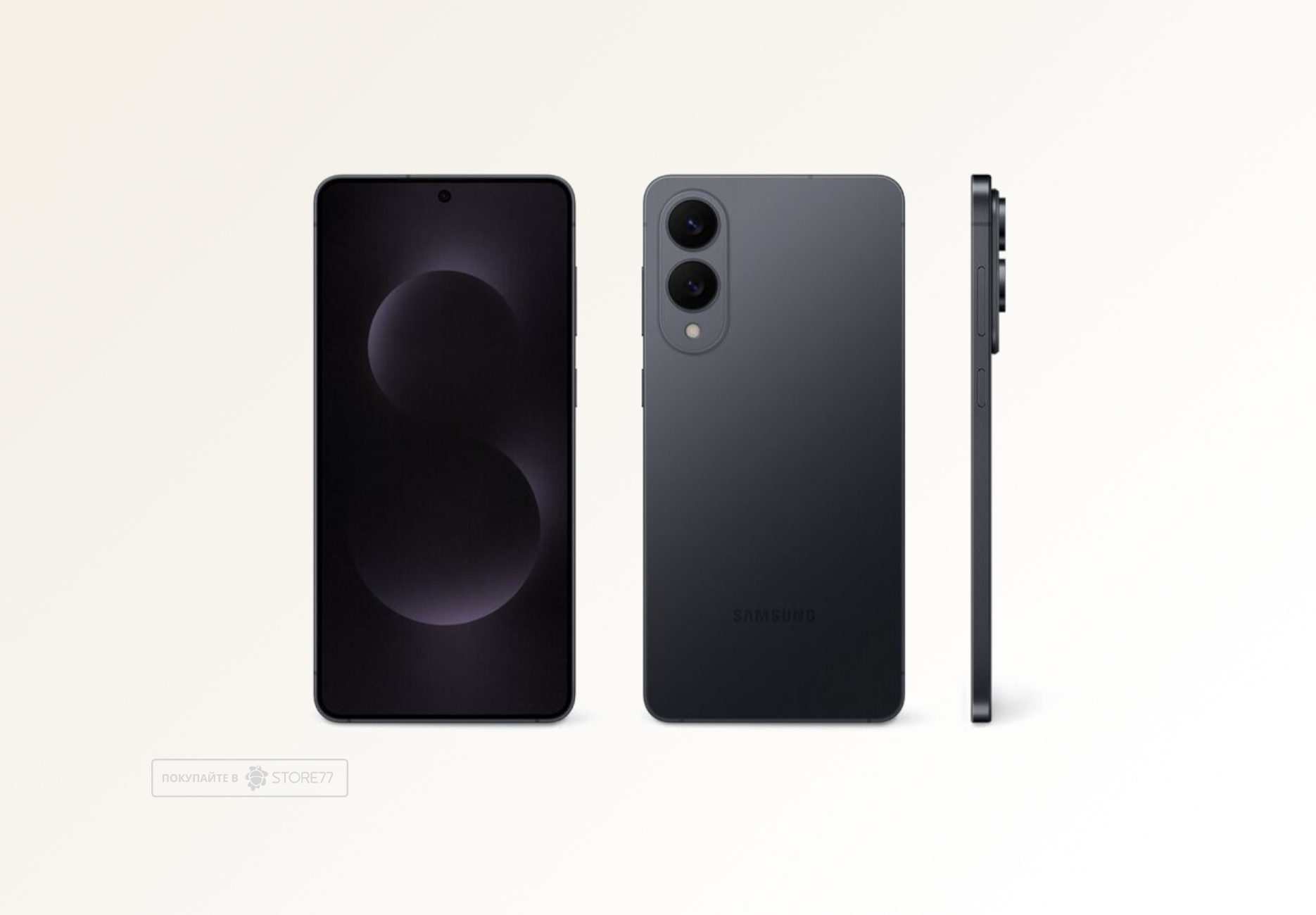 Телефон Samsung Galaxy S25 Edge 12/256 ГБ, цвет: угольно-черный титан (Titanium Jetblack)
