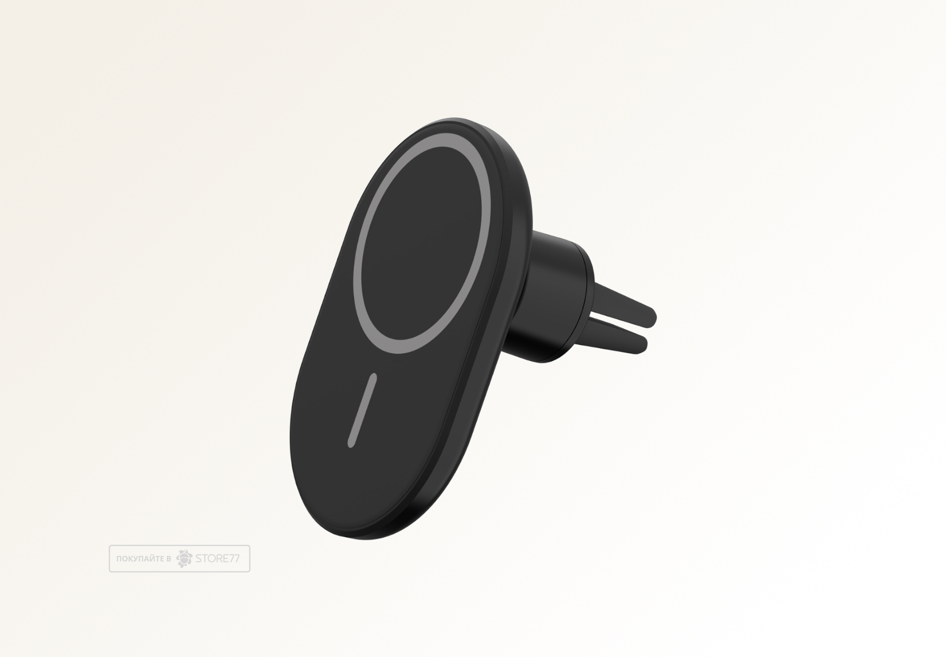 Автомобильный держатель Gurdini Wireless с поддержкой MagSafe (Черный)