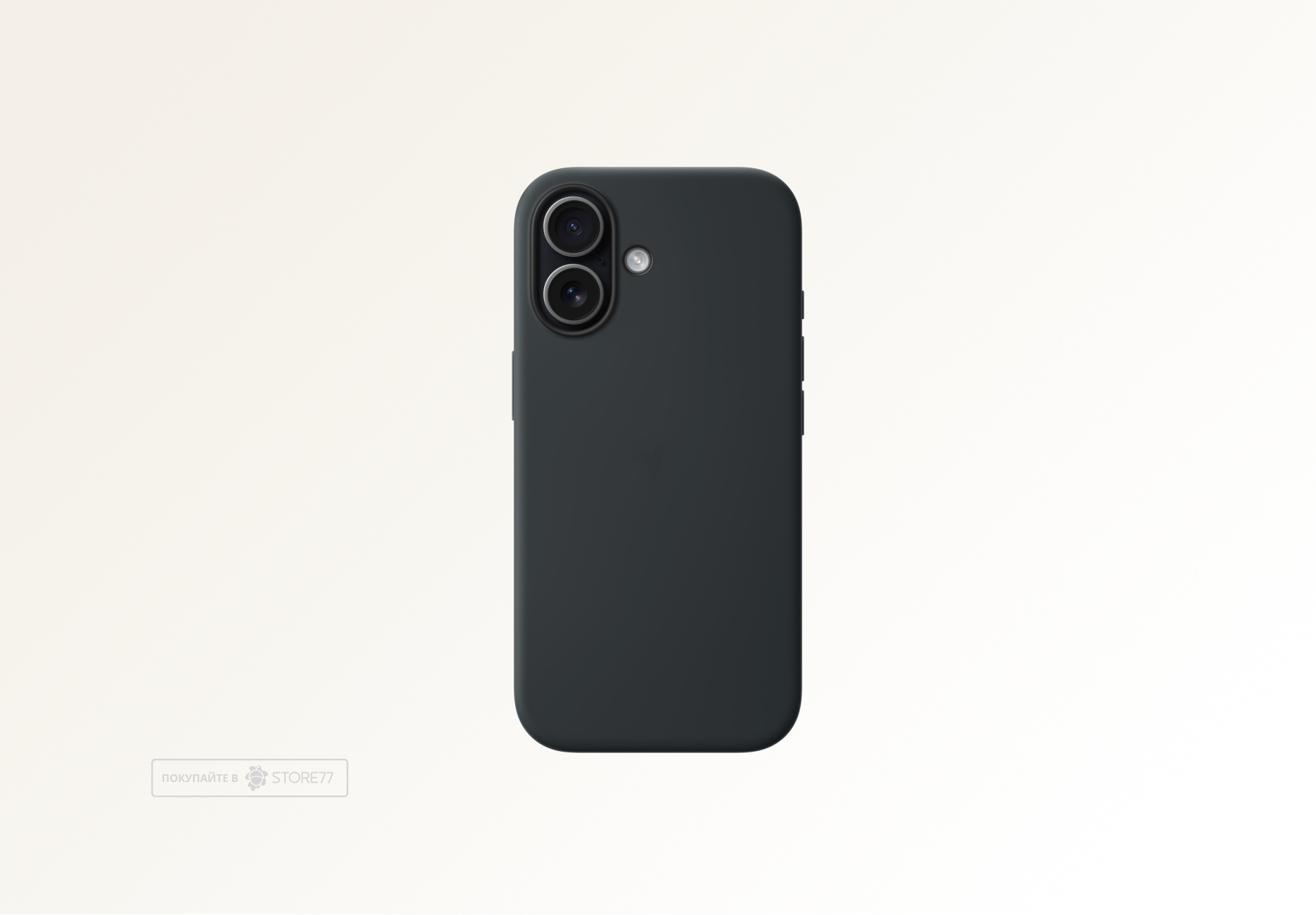Чехол Тор силиконовый с кнопкой с поддержкой MagSafe для iPhone 17 (Черный)