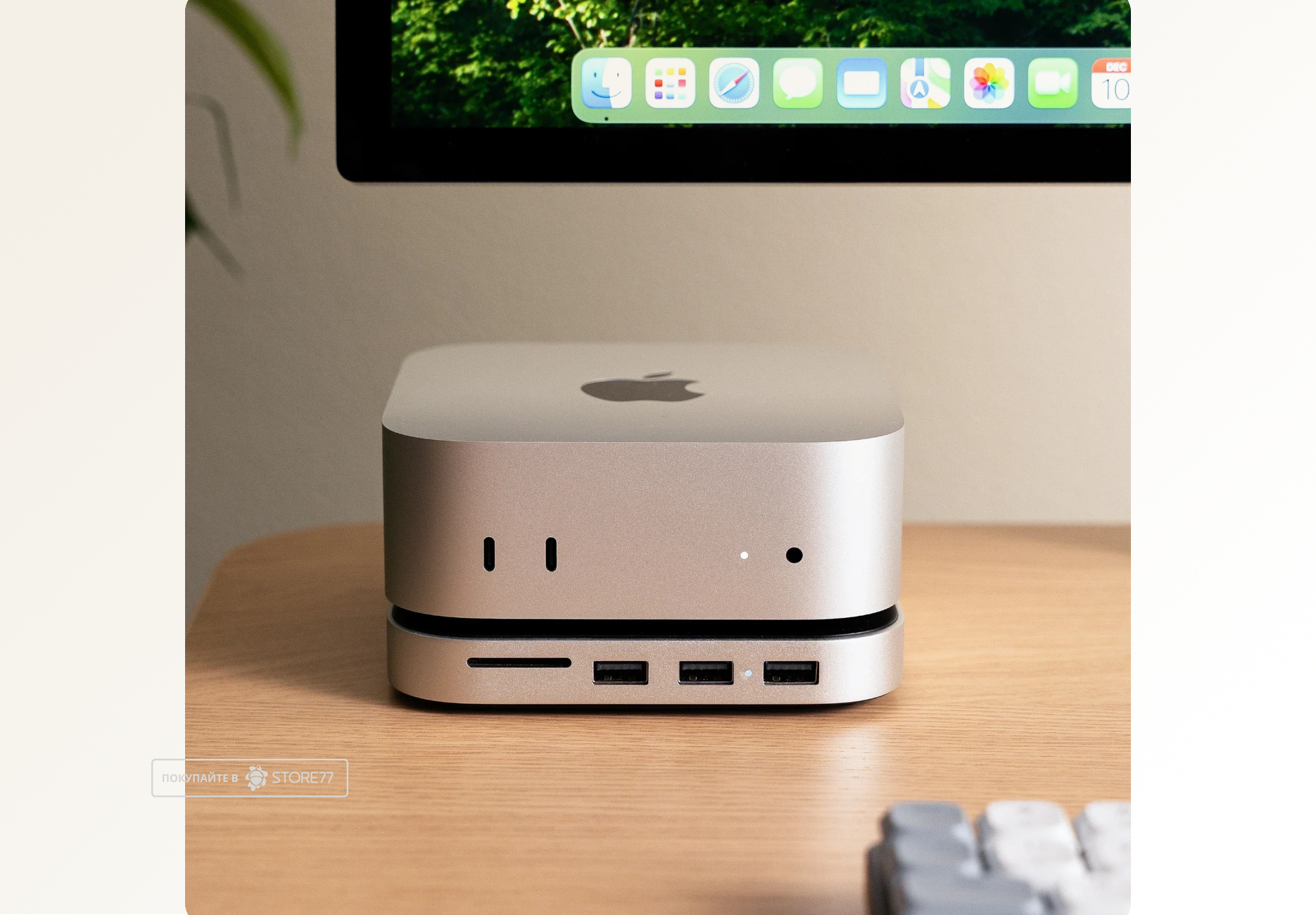 Док-станция Satechi Mac Mini M4 SSD + NVME (Серебристая)