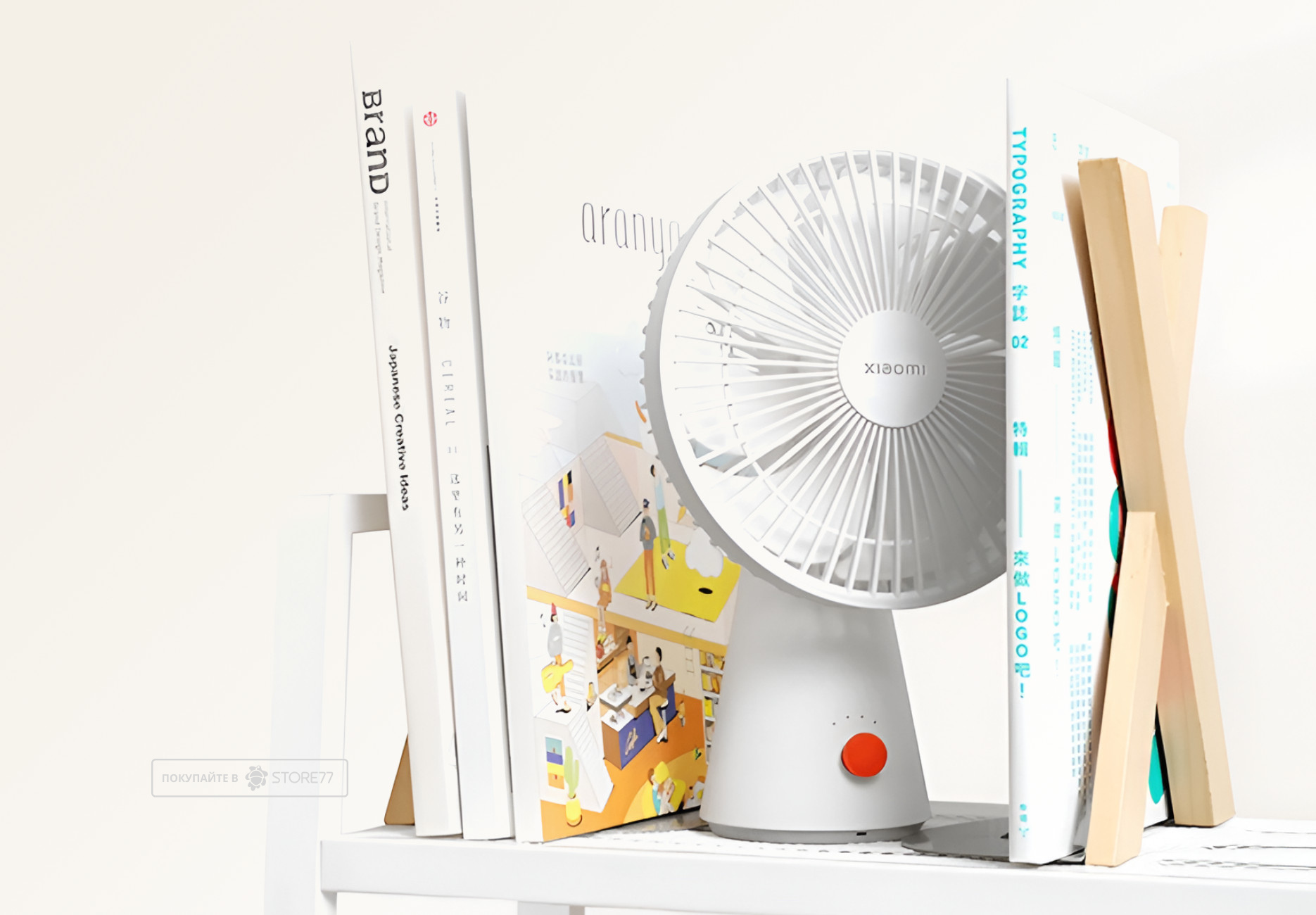 Мини-вентилятор Xiaomi Rechargeable Mini Fan (Белый)
