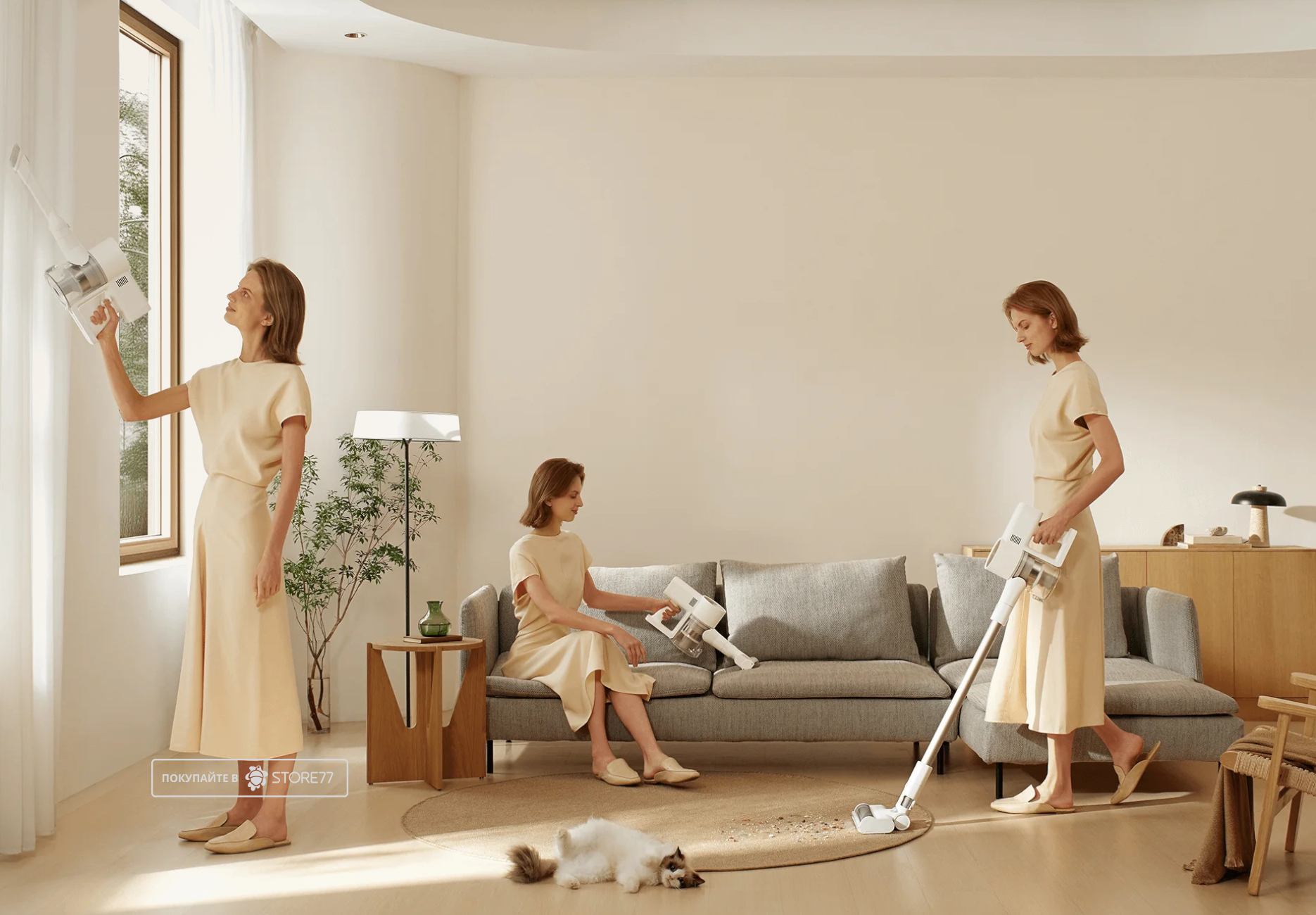Беспроводной пылесос Xiaomi Vacuum Cleaner G20 EU (Белый)
