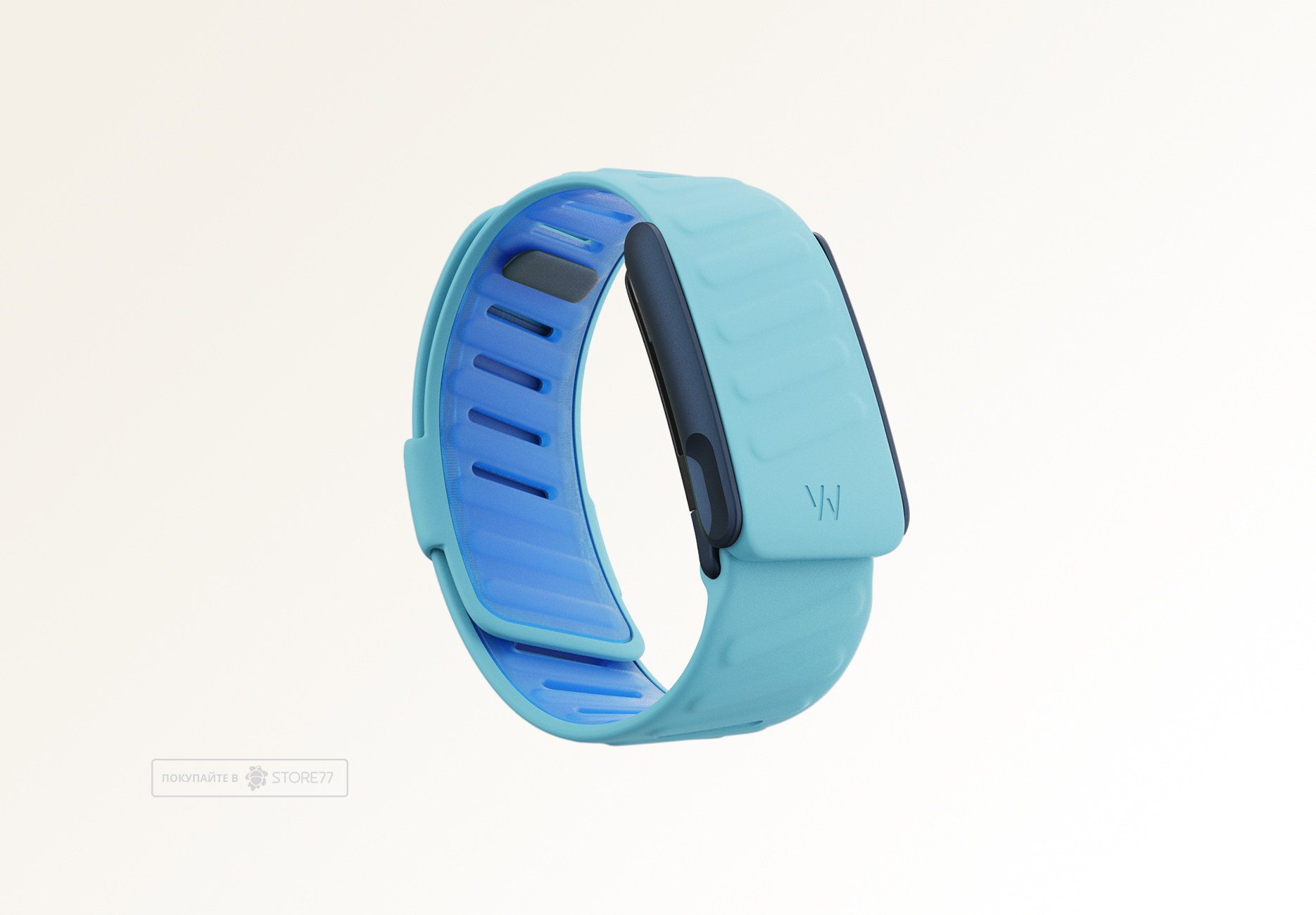 Ремешок силиконовый для браслета Whoop MG SportFlex, цвет: свежий лед (Ice)