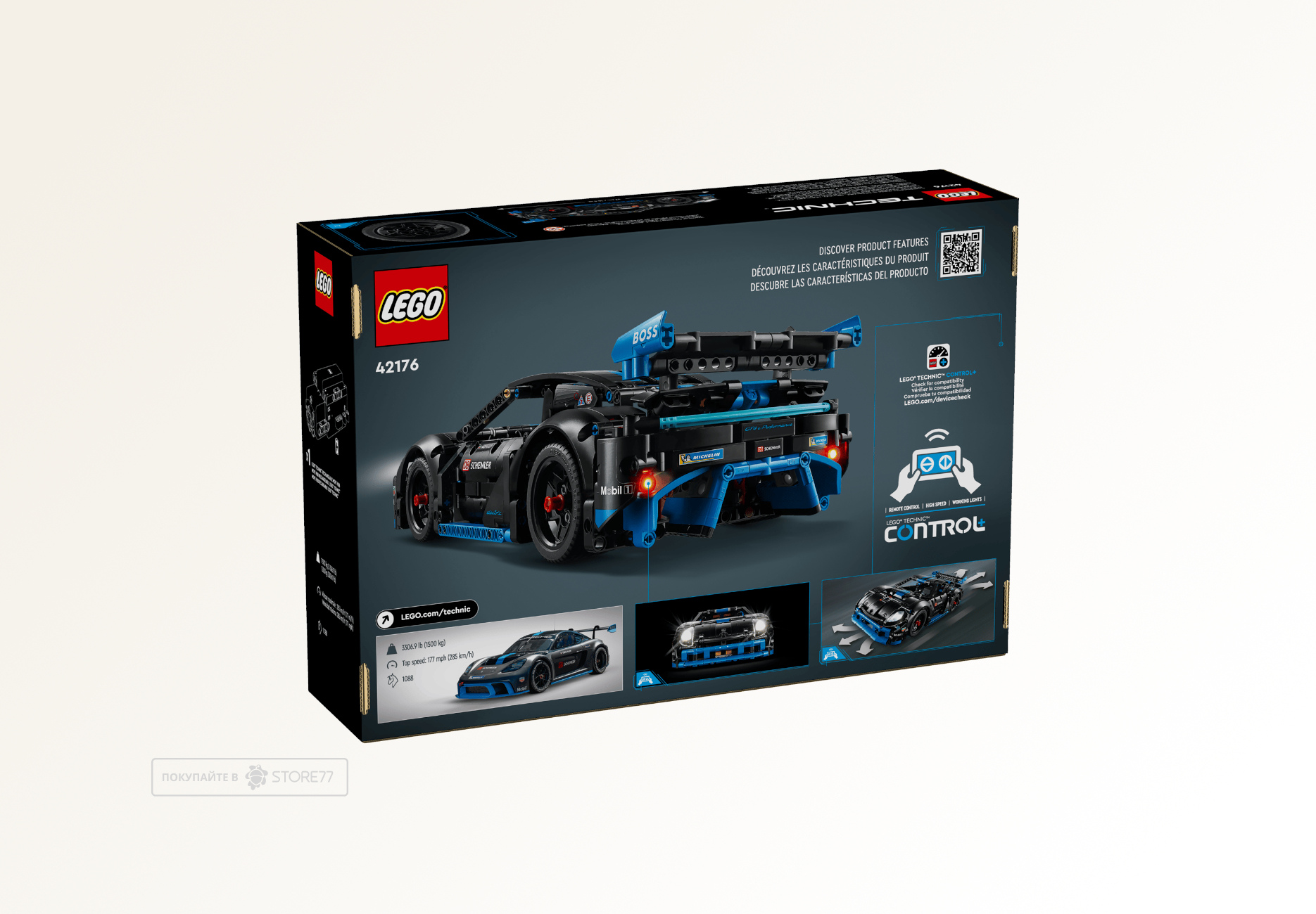Конструктор LEGO Technic 42176 Гоночный автомобиль Porsche GT4 e-Performance