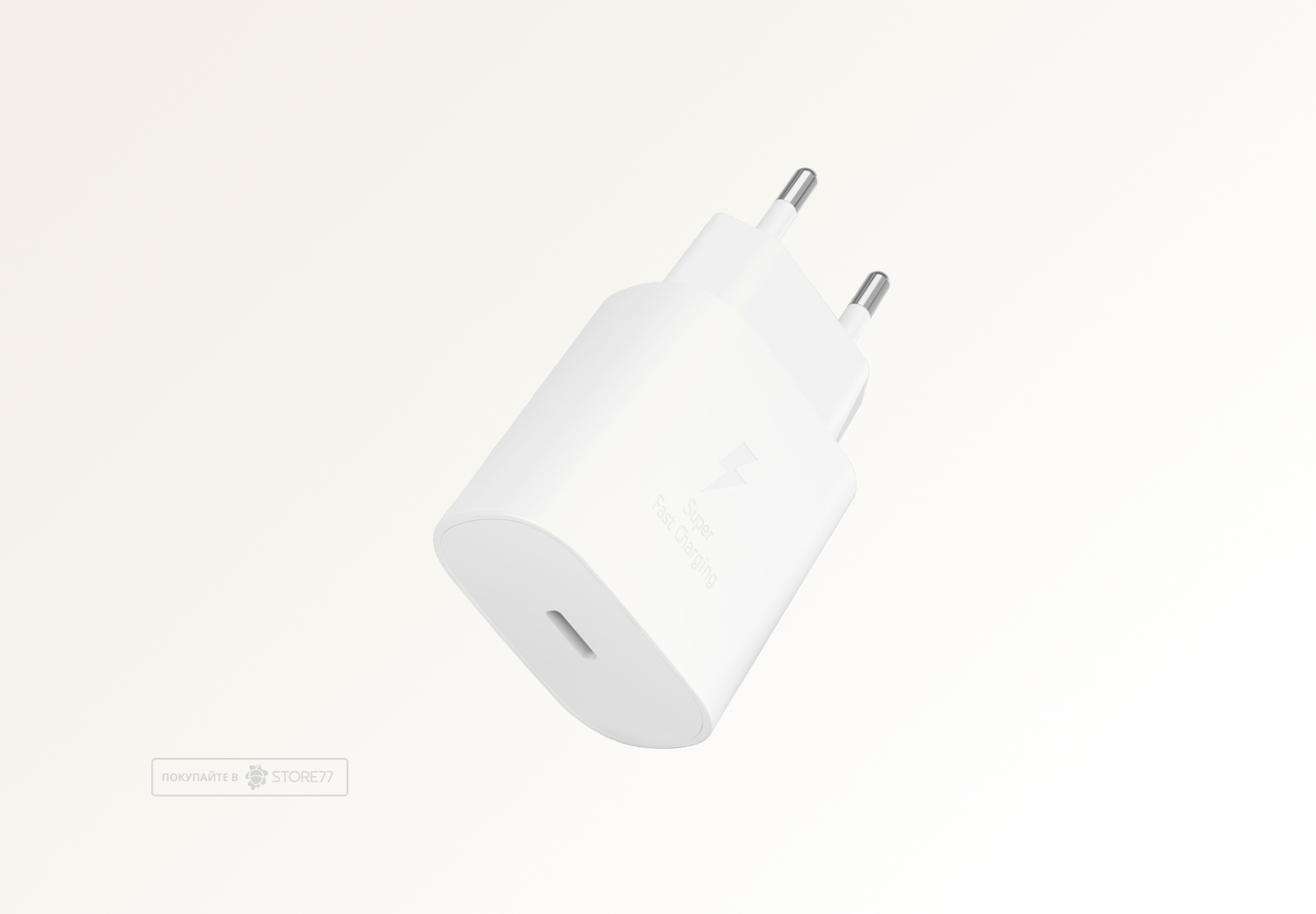 Сетевое зарядное устройство VLP 25 Вт USB-C, PD, PPS (Белое)