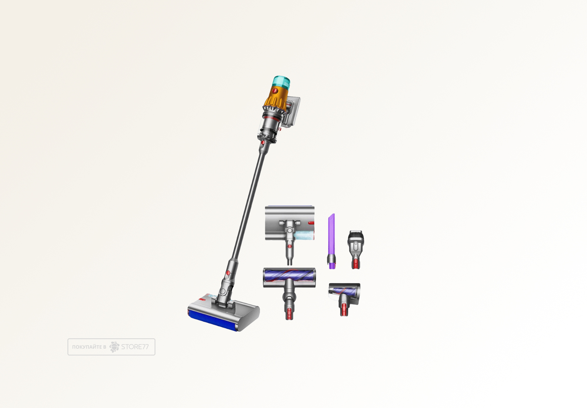 Беспроводной пылесос Dyson V12s Detect Slim Submarine (Серый/Золотой) Вилка EU
