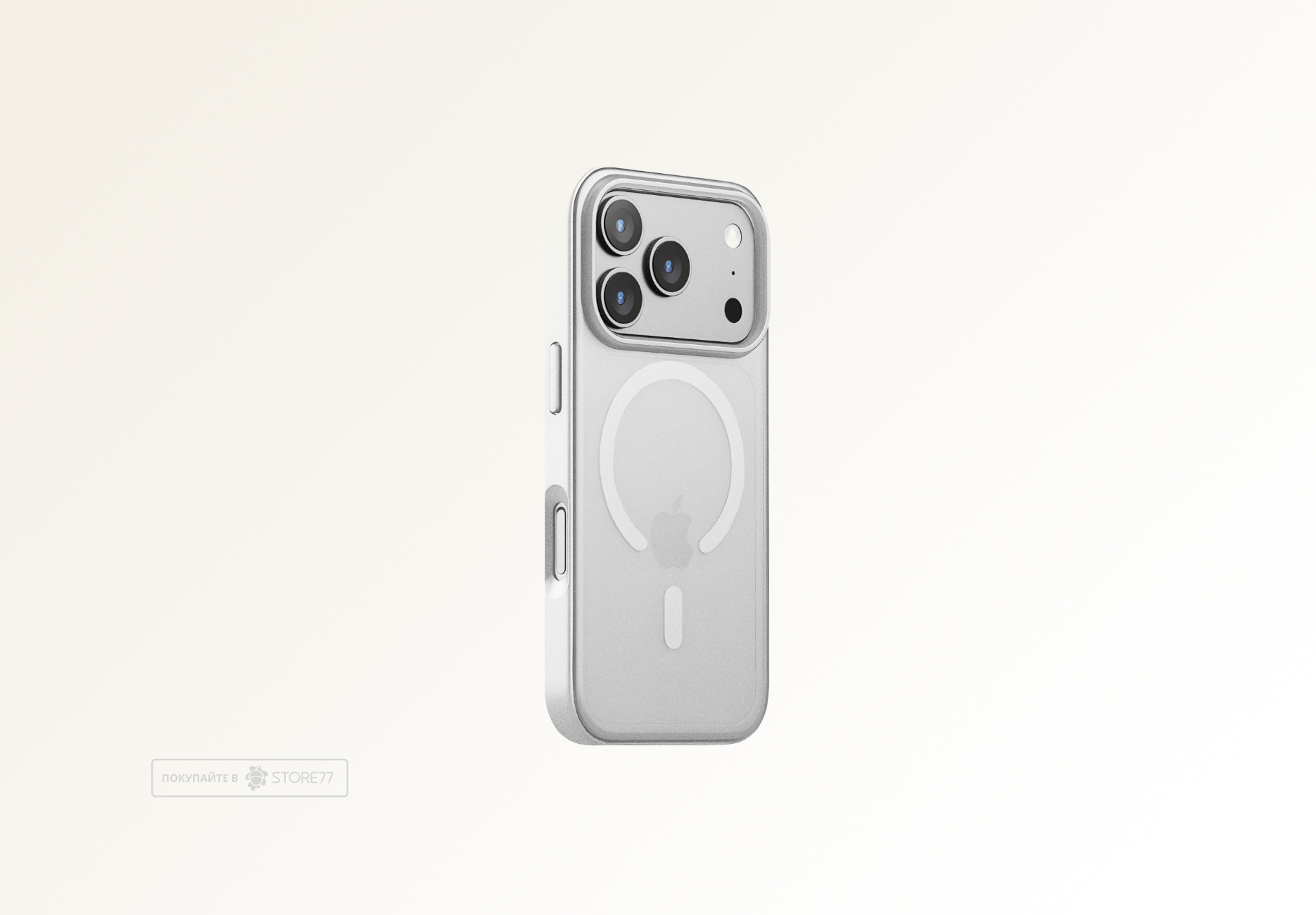 Чехол Gurdini Shockproof с поддержкой MagSafe противоударный для iPhone 17 Pro (Белый)