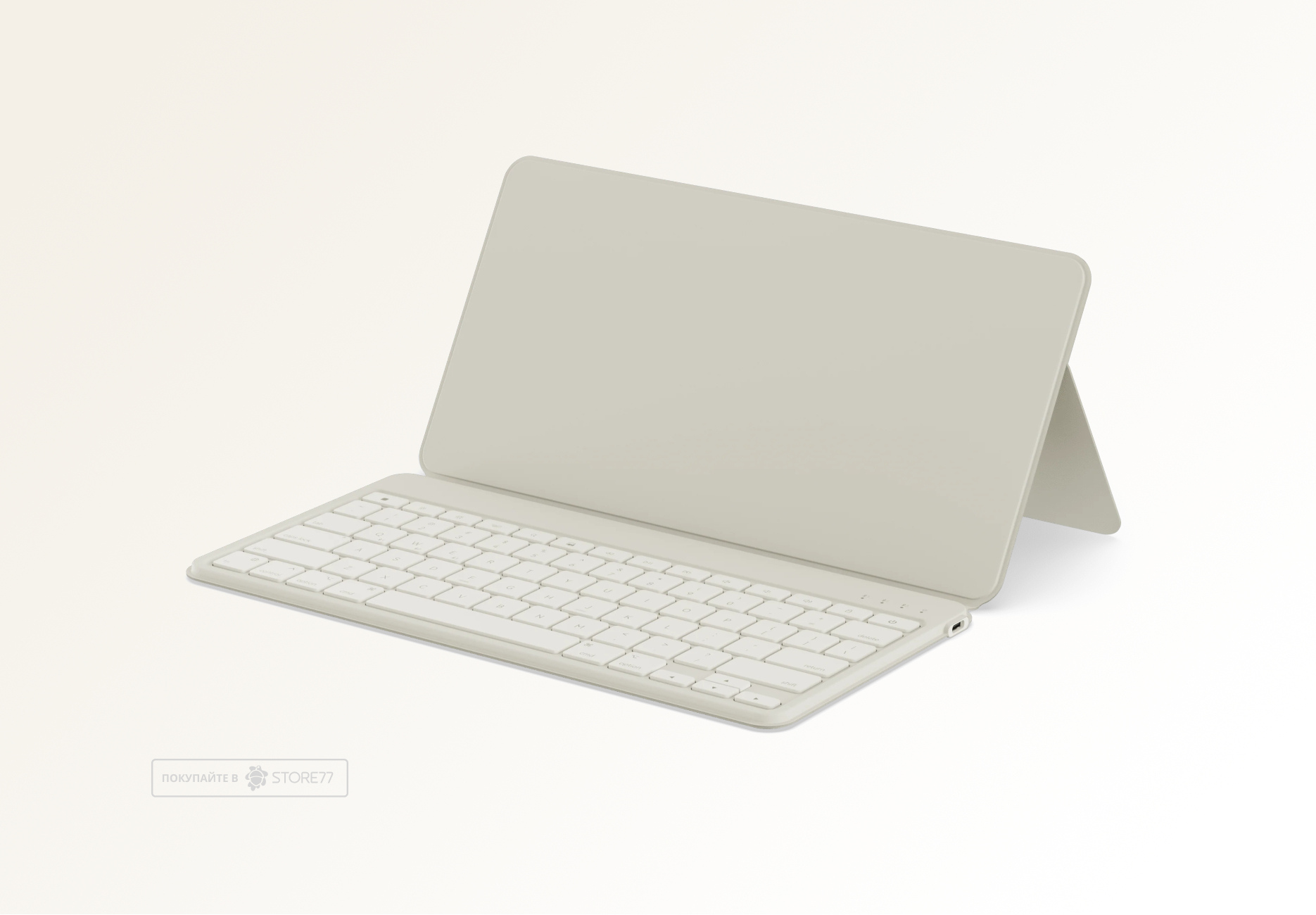 Клавиатура беспроводная Satechi OntheGo Bluetooth Keyboard с подставкой (Песочная)