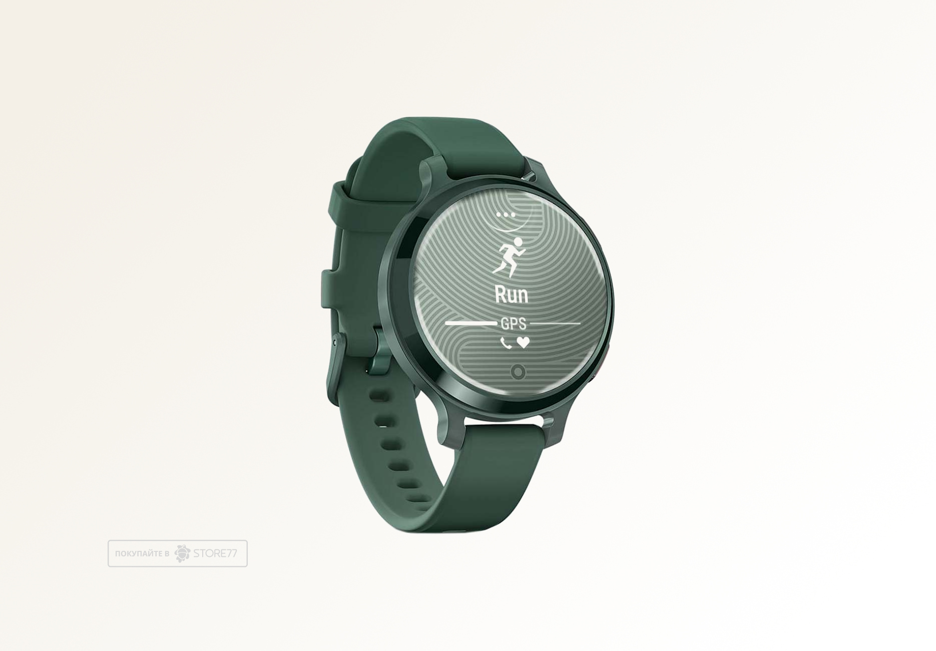 Умные часы Garmin LILY 2 Active 38 мм, корпус: яшмовый (Jasper), с зеленым силиконовым ремешком (Green Band)