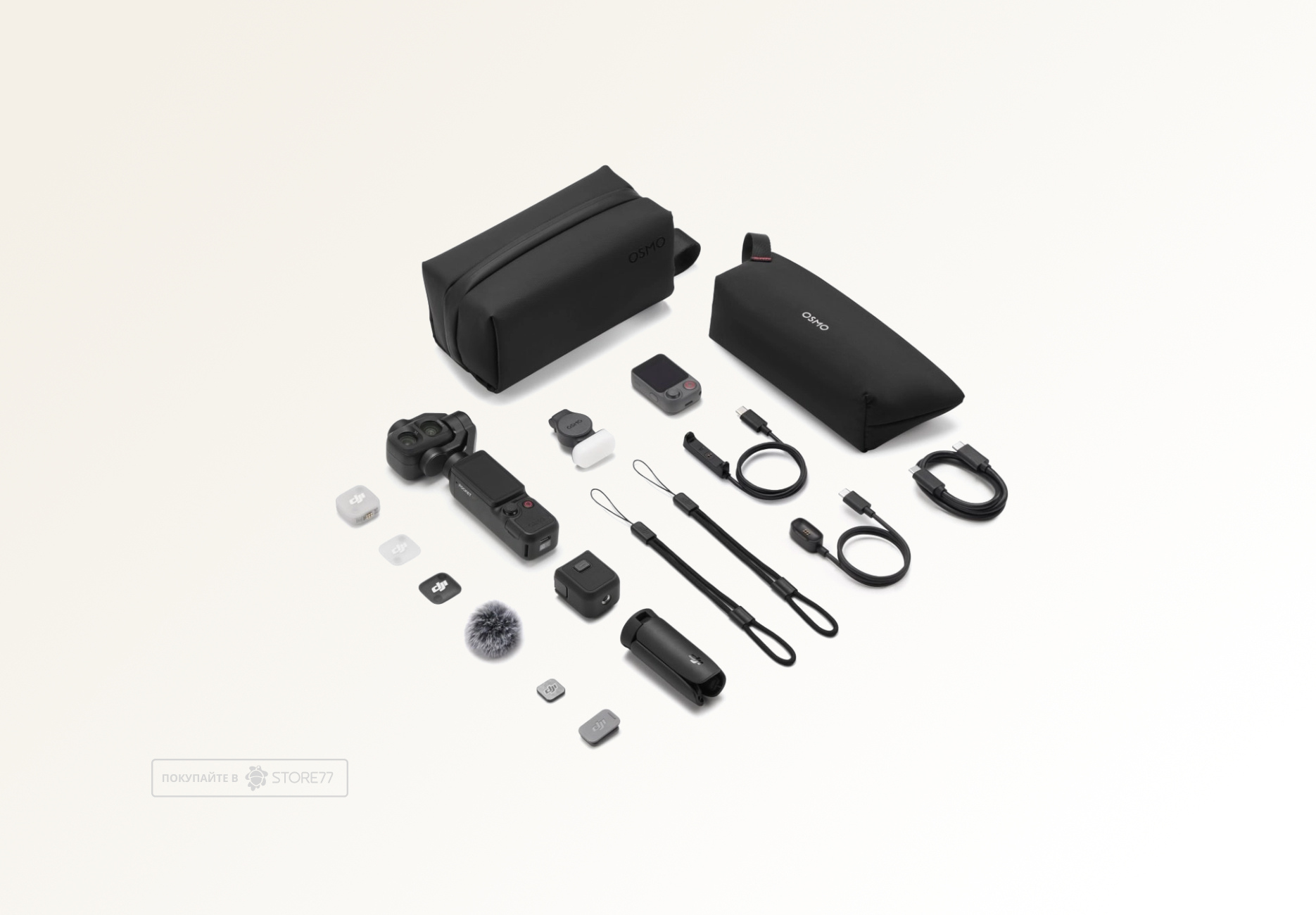 Экшн-камера DJI Osmo Pocket 4 Pro Vlog Comb, цвет: черный (Black)
