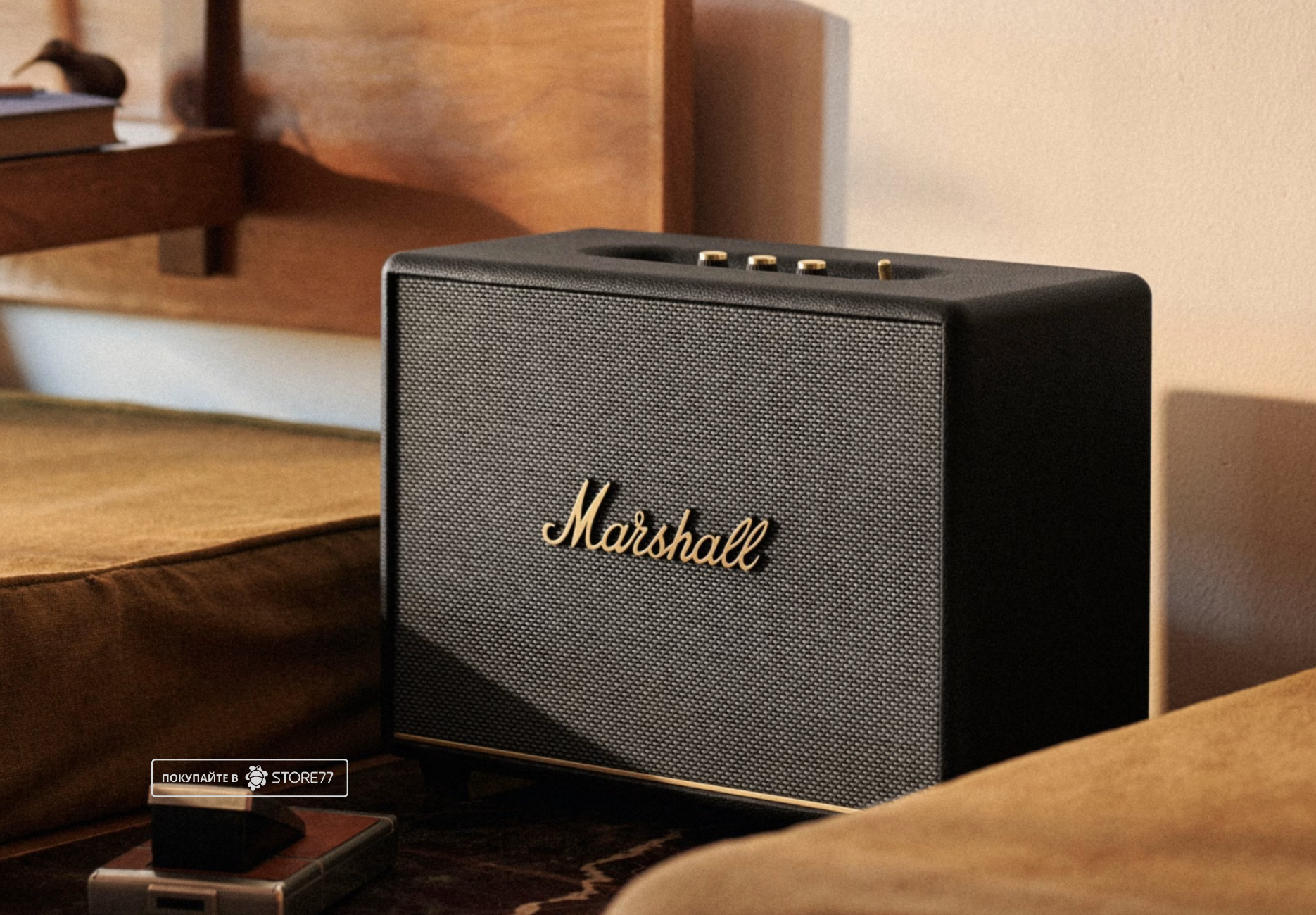 Портативная акустика Marshall Woburn 3 (Черная)