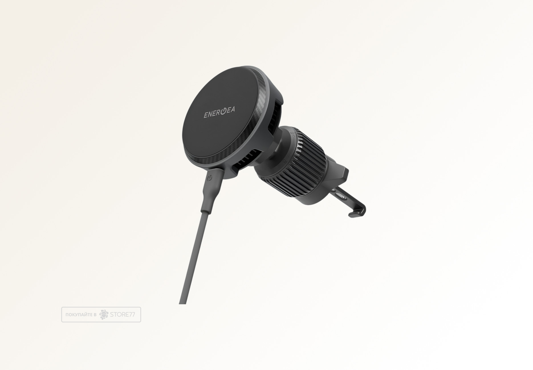 Автомобильный держатель EnergEA MagArctic Drive Qi2 (Черный)