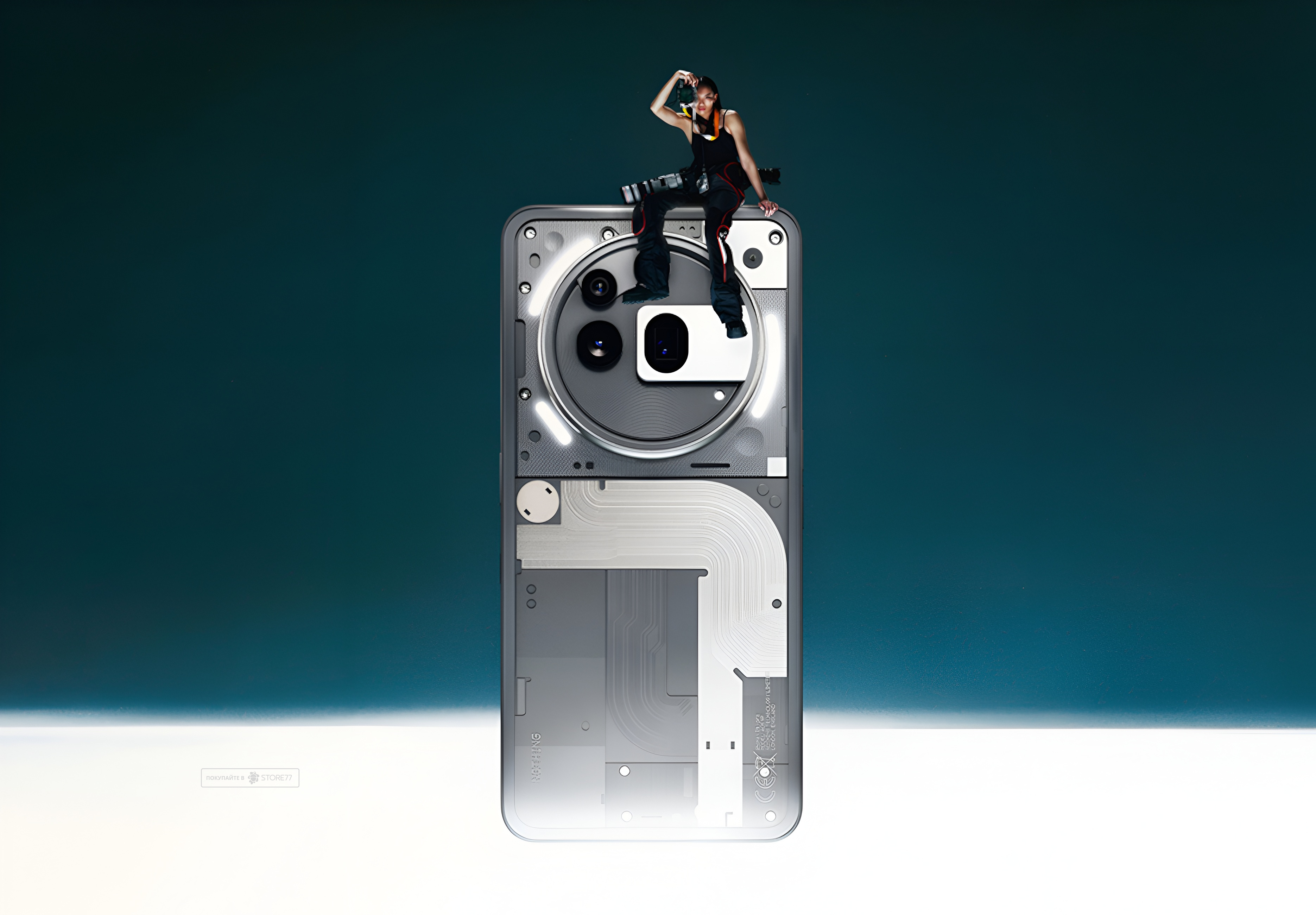 Телефон Nothing Phone (3a) Pro 12/256 ГБ (Серый)
