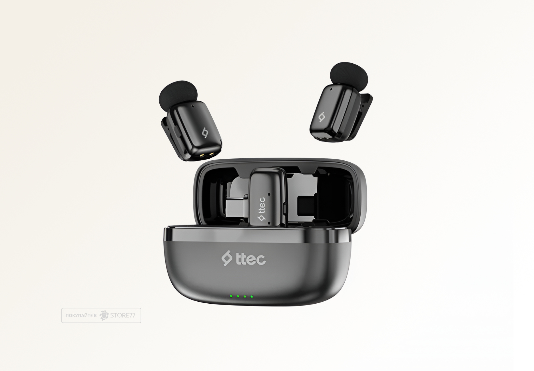 Беспроводные микрофоны TTEC GoMic Mini Plug & Play 2 шт (Черные)