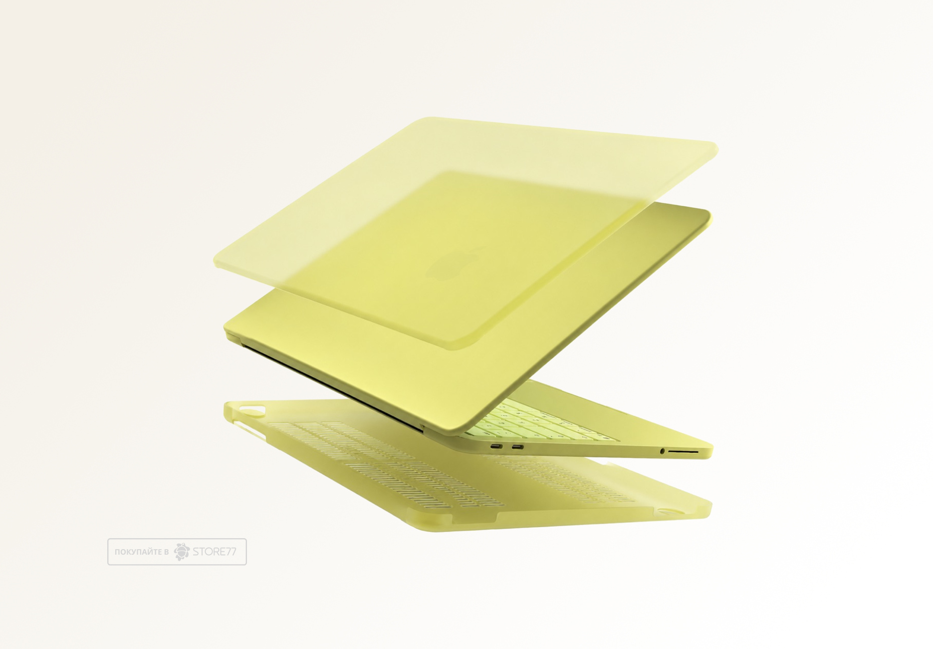 Накладка Gurdini Ultra Slim для MacBook Neo 13" (Желтая)